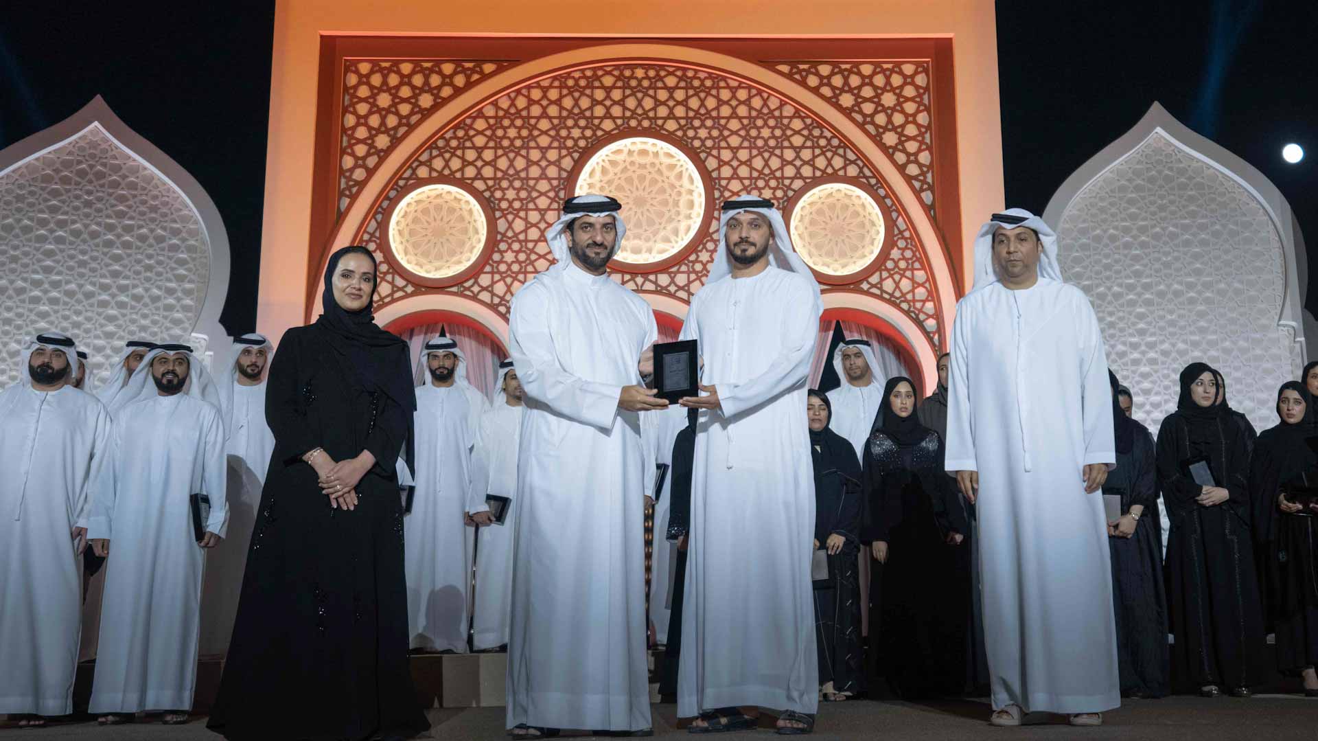 Image for the title: Sultan bin Ahmed attends ‘Official Spokesperson’ graduation 