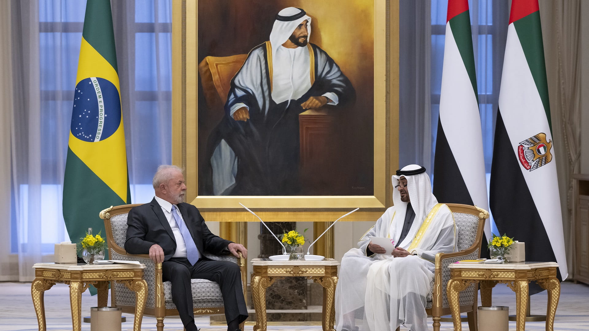 Image for the title: UAE, Brazil discuss bilateral relations; regional, int’l devts. 