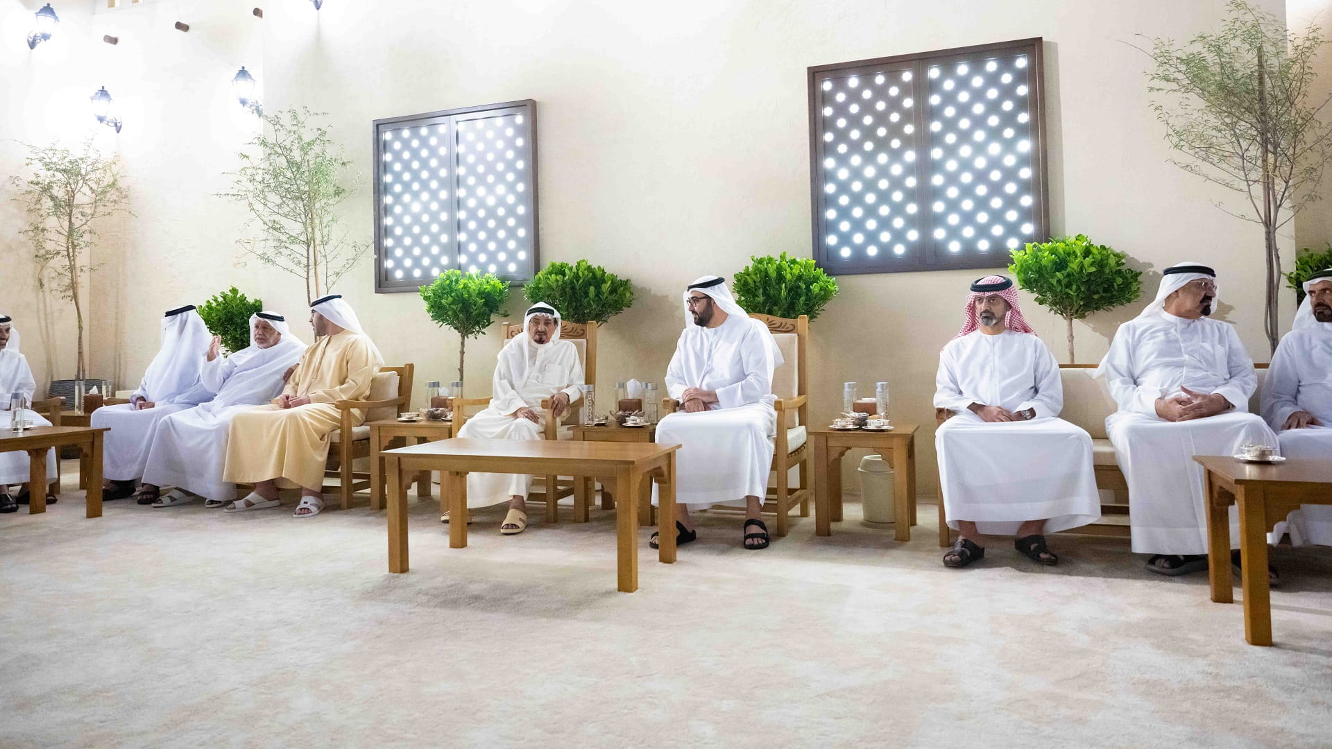 Image for the title: Ajman Ruler receives UAQ CP 