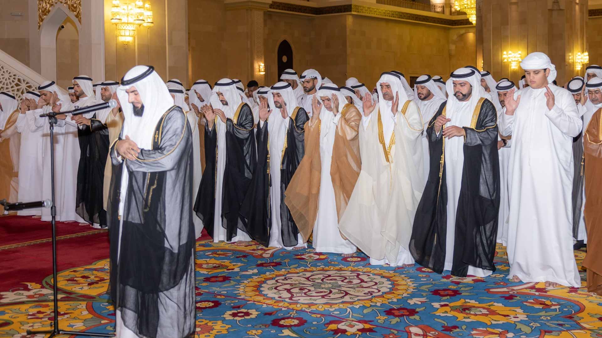 Image for the title: Fujairah Ruler performs Eid Al Fitr prayer 