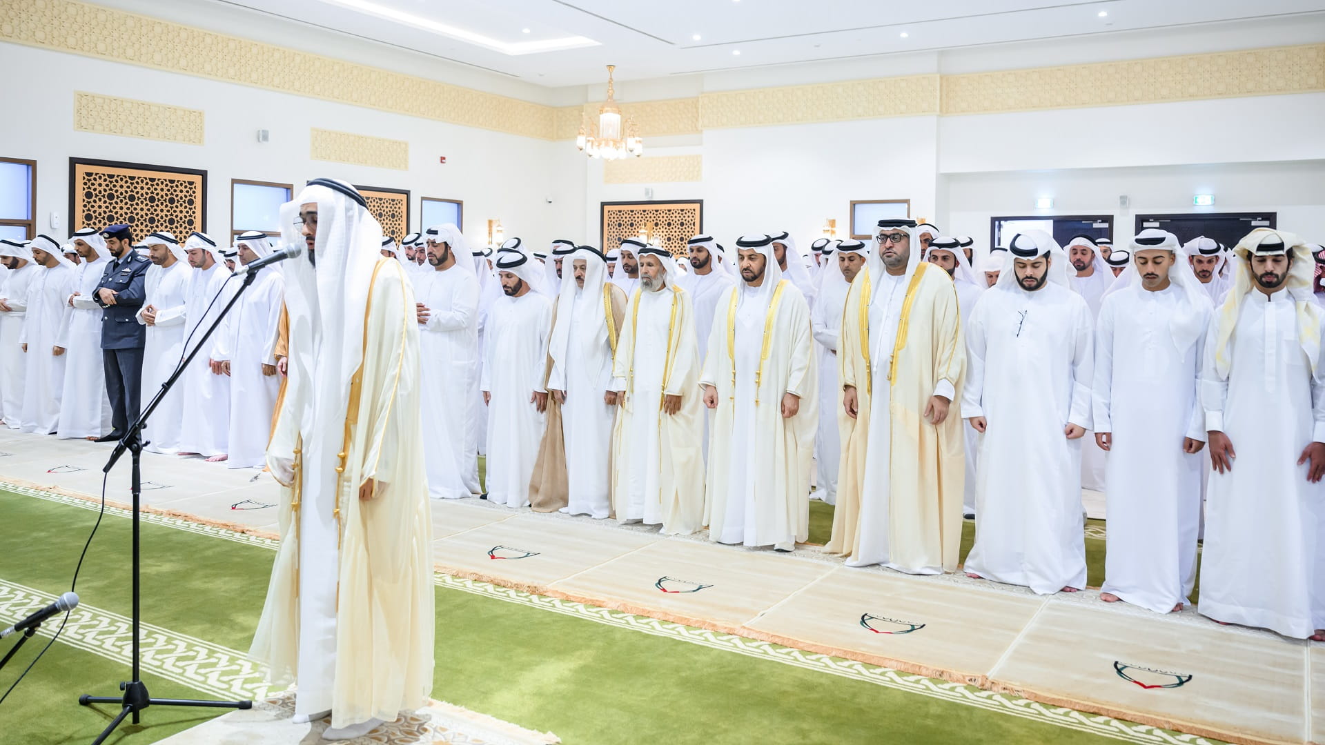 Image for the title: Hamdan bin Zayed performs Eid Al Fitr prayers 