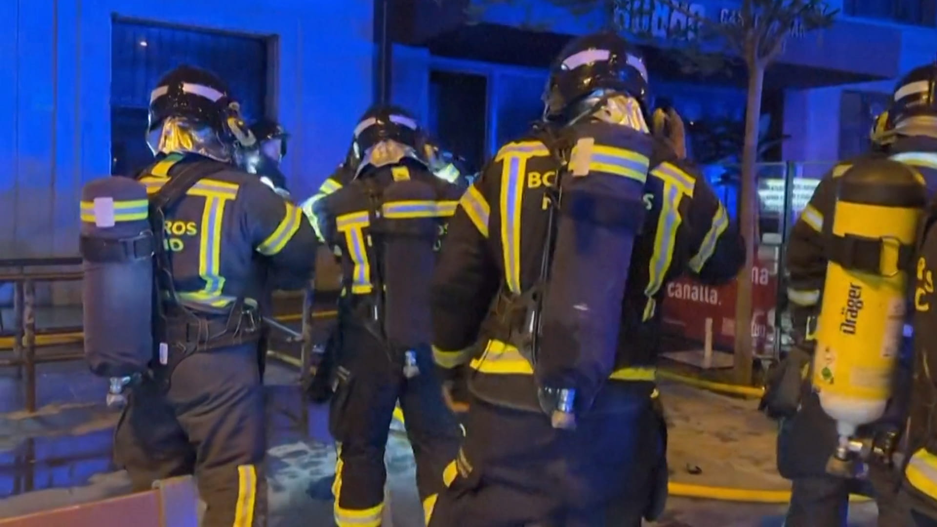 Image for the title: Two people killed, 10 hurt in Madrid restaurant blaze 