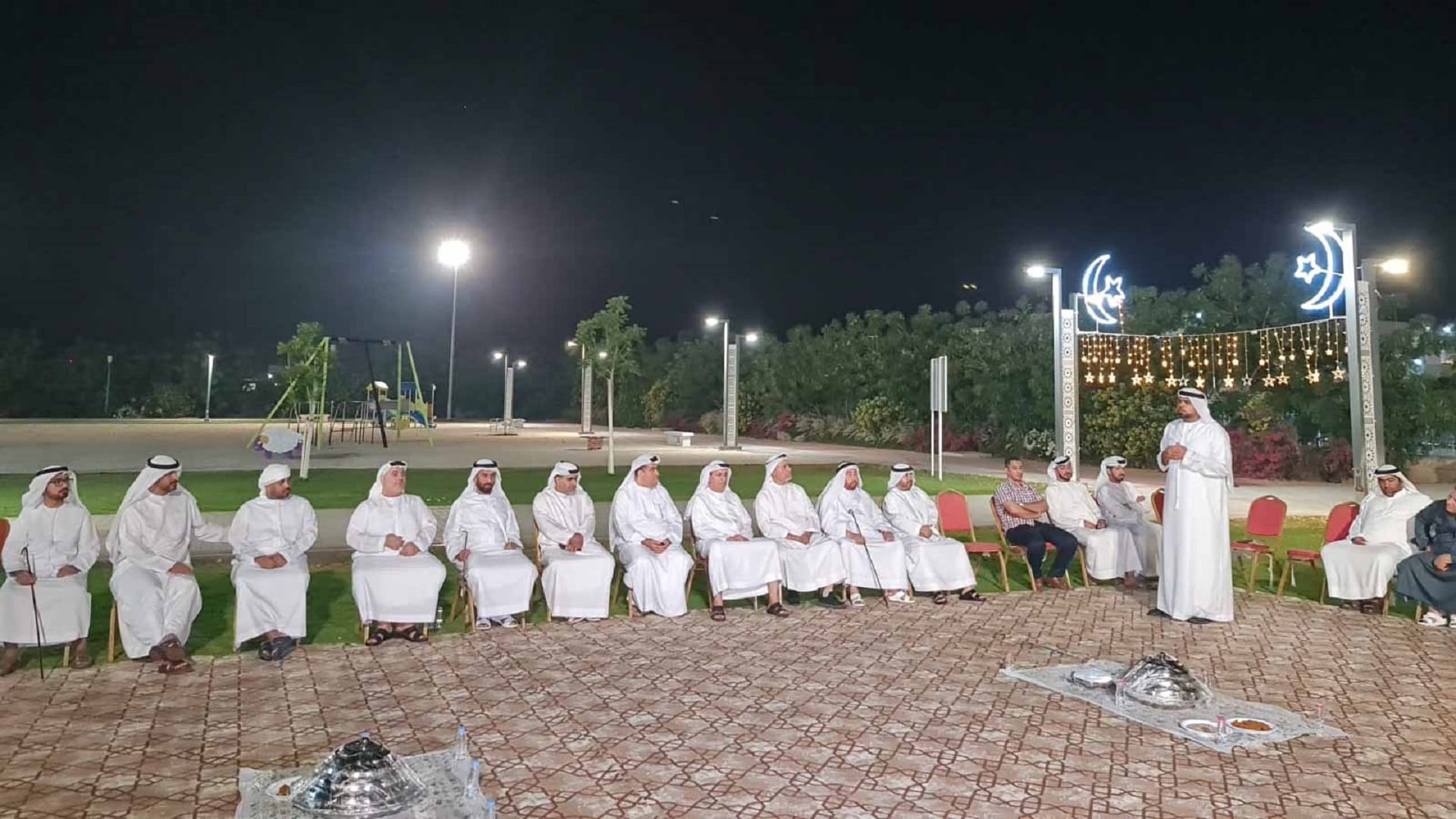 Image for the title: Al Kharous Council receives Eid Al Fitr well- wishers  