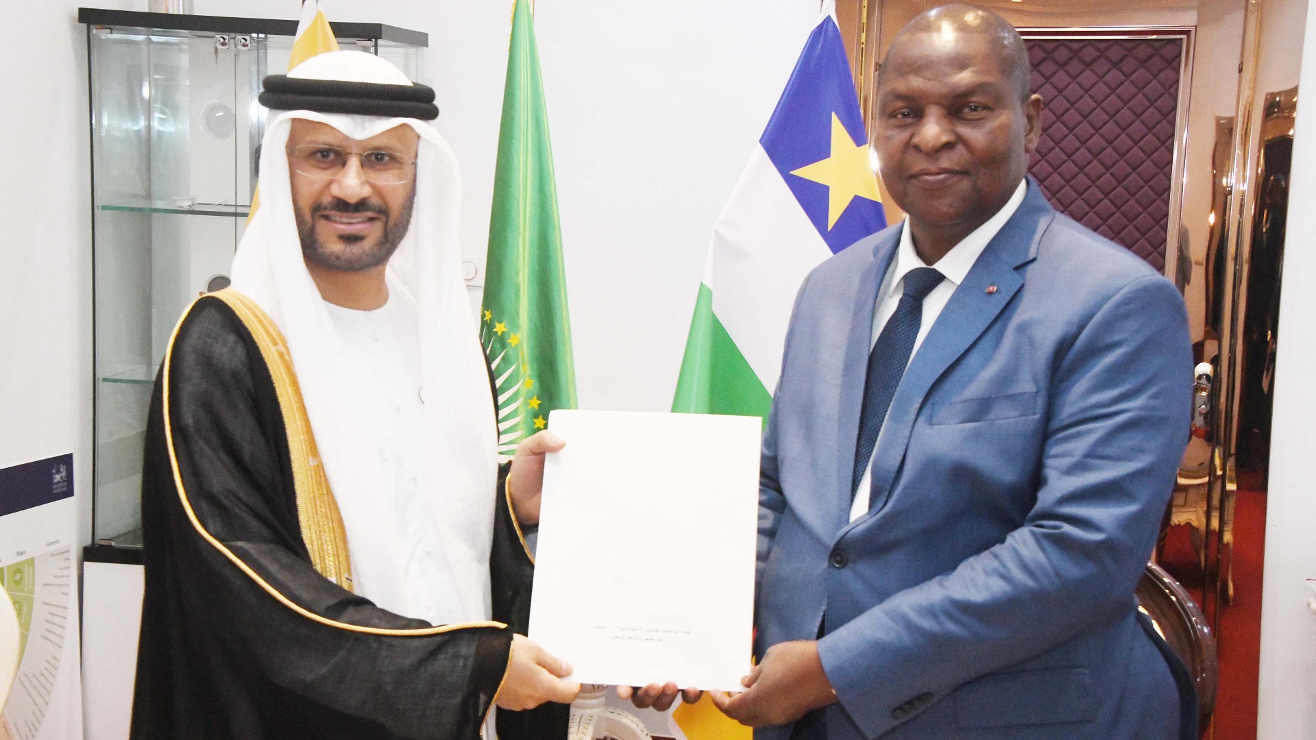 Image for the title: Mohamed bin Zayed sends letter to Central African Republic Pres.  