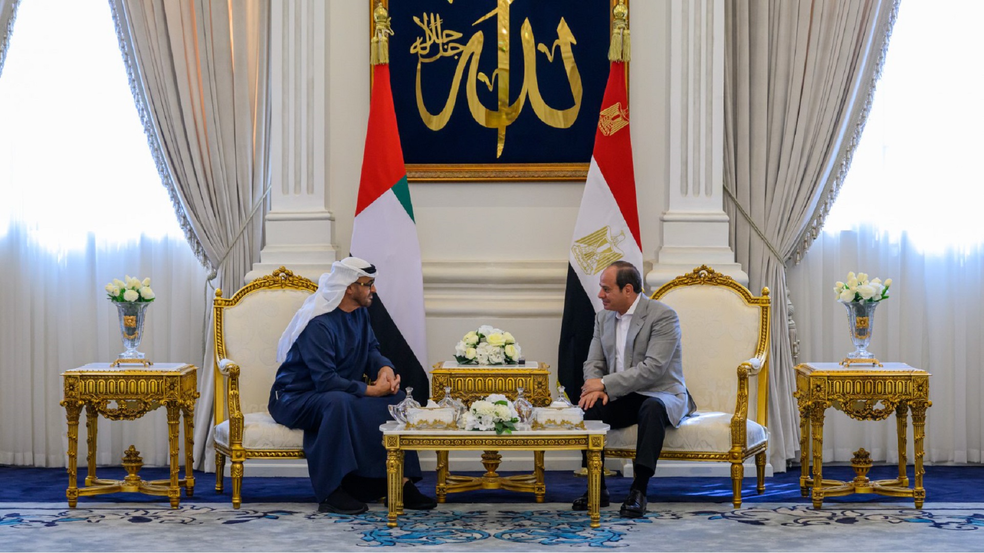 Image for the title: Mohamed bin Zayed, El-Sisi discuss brotherly ties 