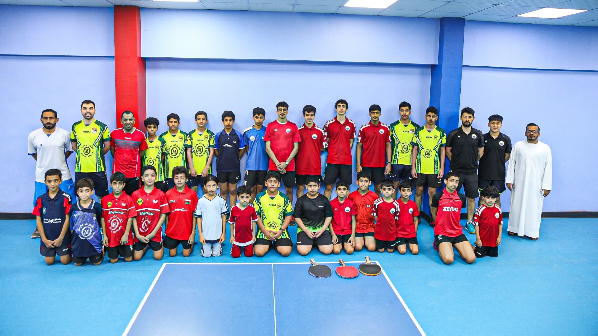 Image for the title: Sharjah Sports Club hosts Omani Ibri Table Tennis Club 