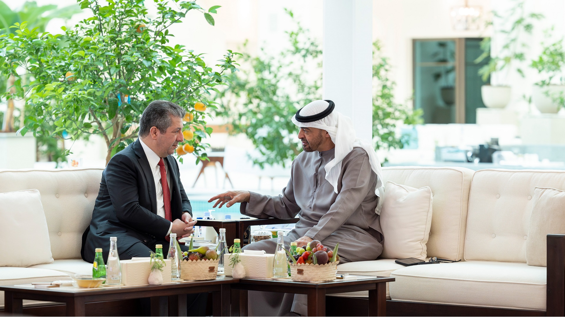 Image for the title: UAE President receives PM of Kurdistan Regional Govt of Iraq 