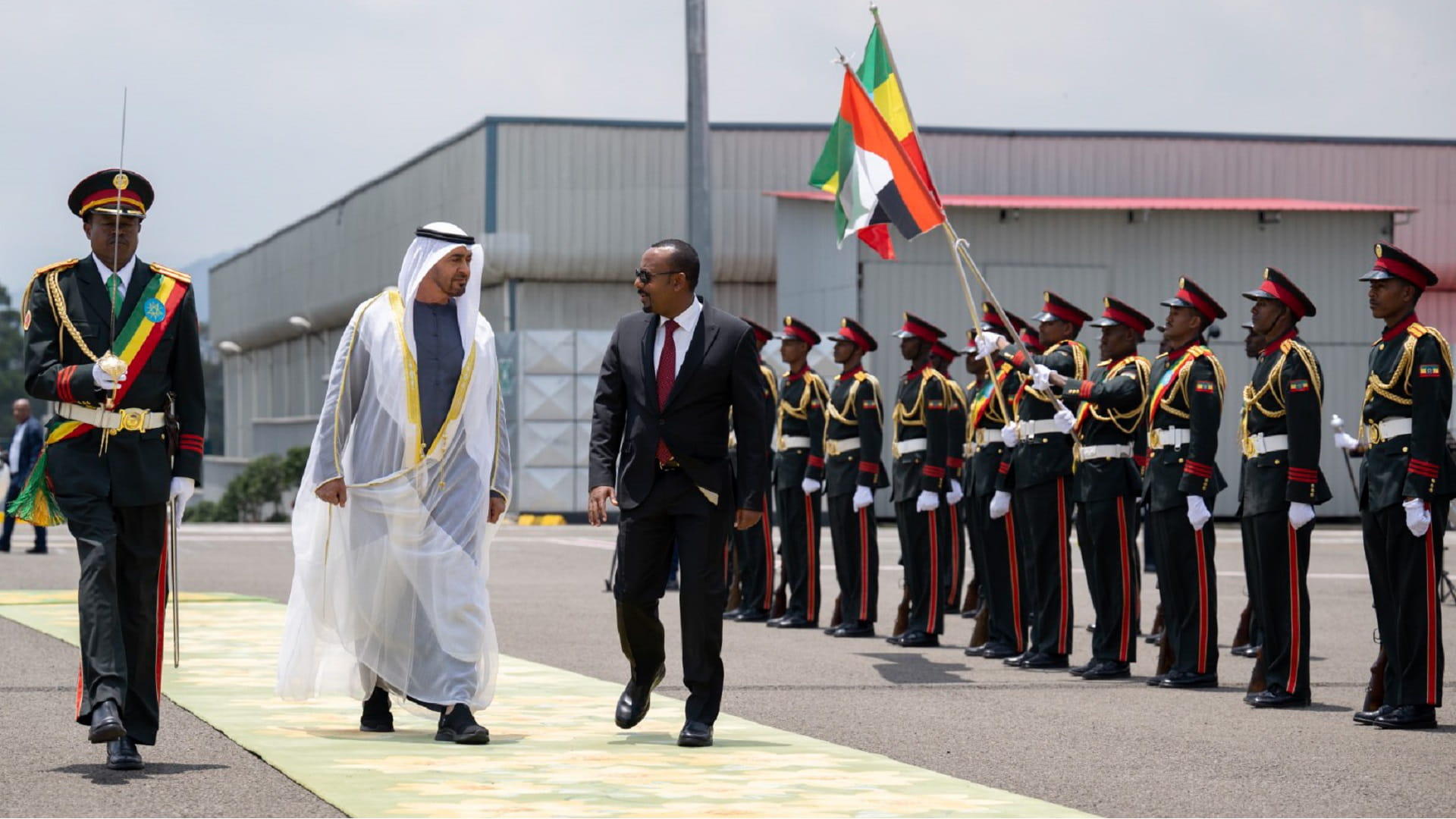 Image for the title: UAE President arrives in Addis Ababa 