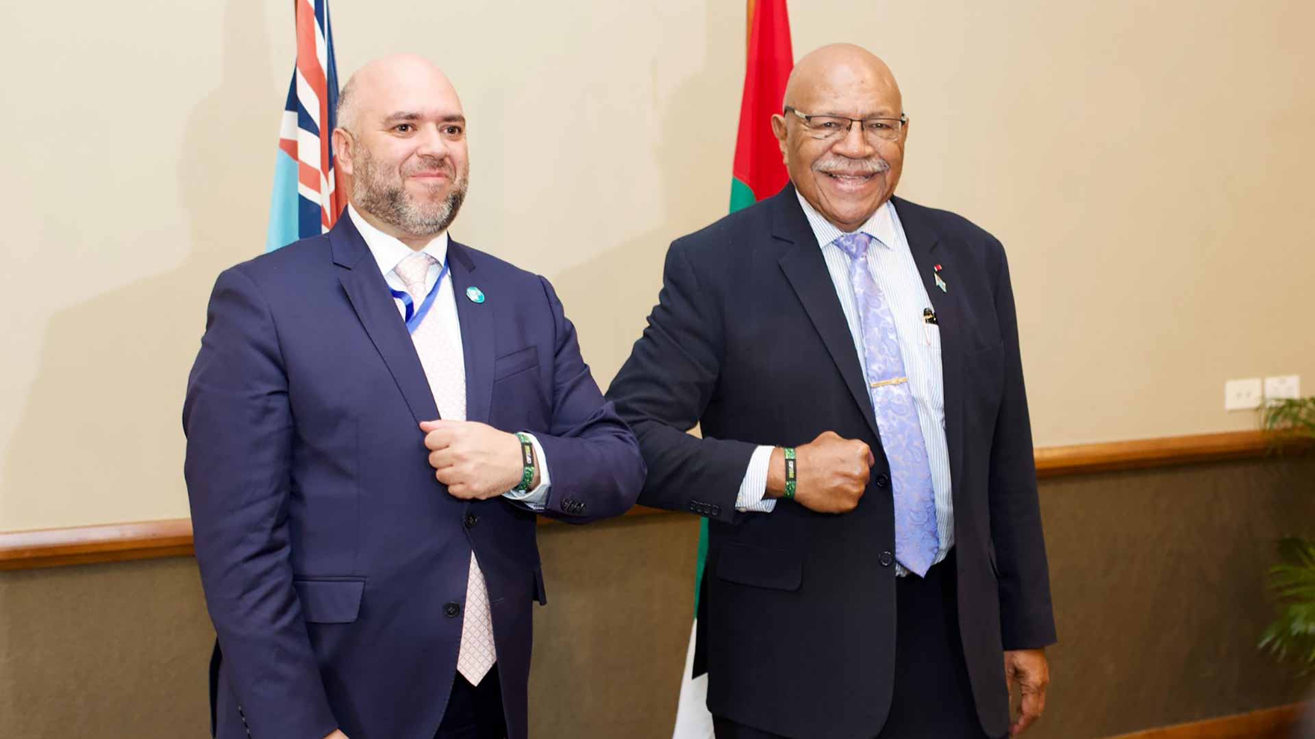 Image for the title: COP28 Director-General meets with Fijian Prime Minister 