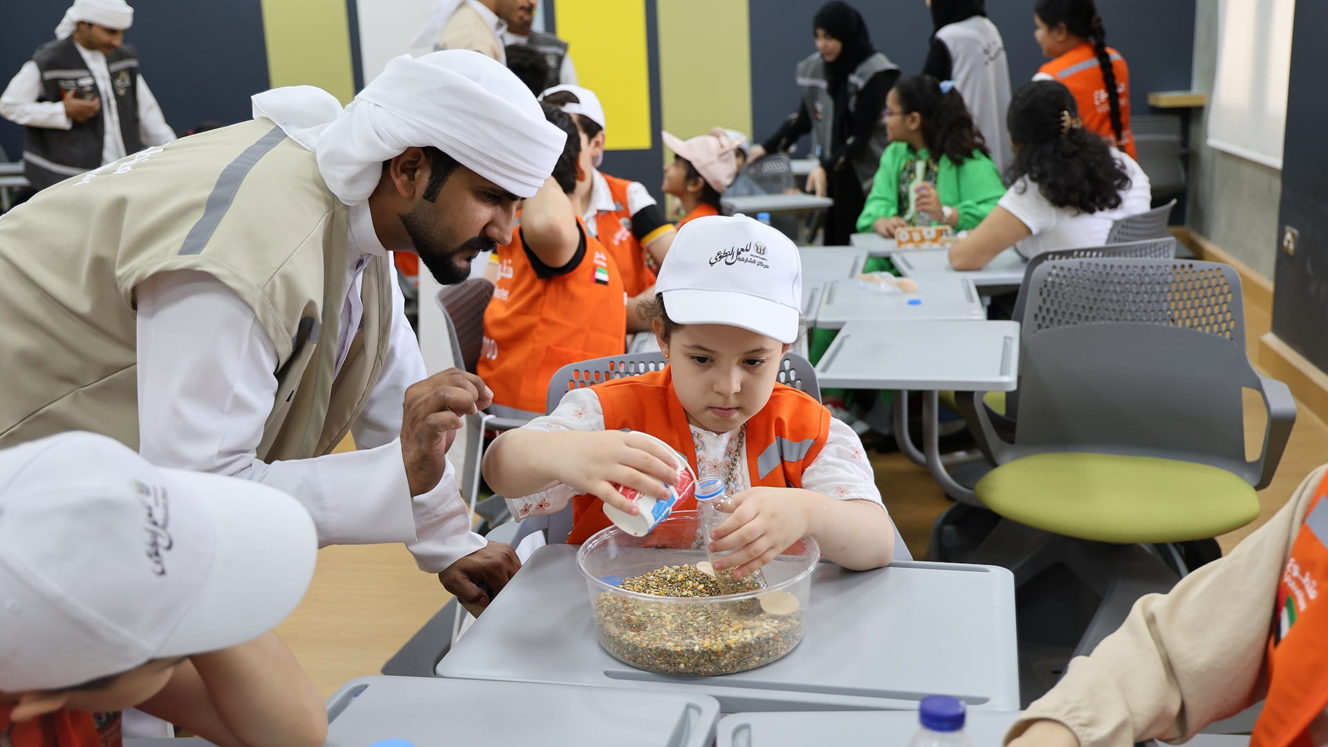 Image for the title: SAVW conducts a workshop for 35 children at PSA 