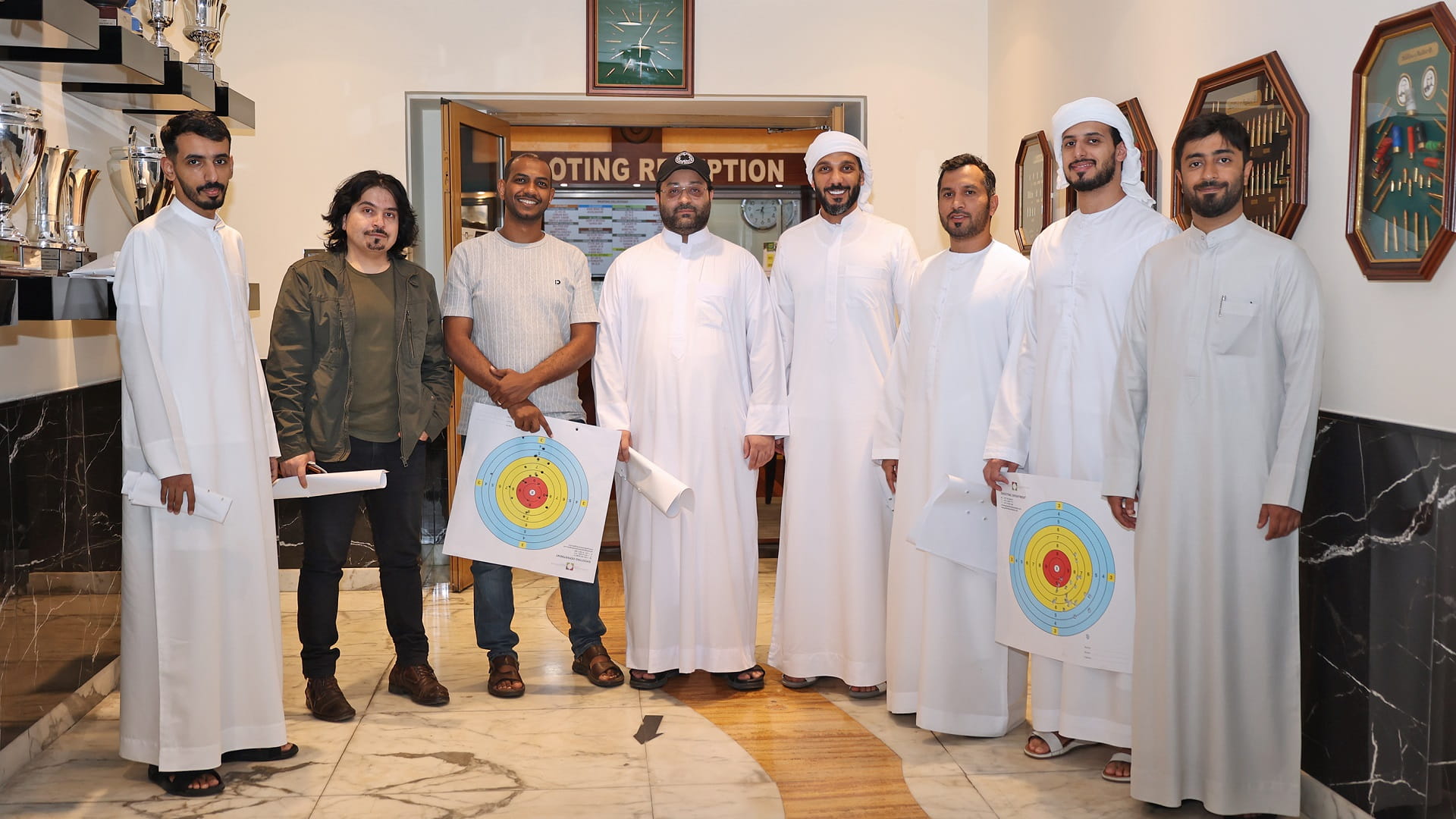 Image for the title: SDPW employees visit Sharjah Shooting Club 