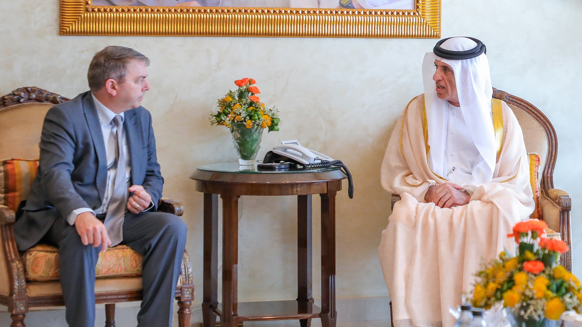 Image for the title: RAK Ruler receives British Ambassador, UK Trade Envoy 