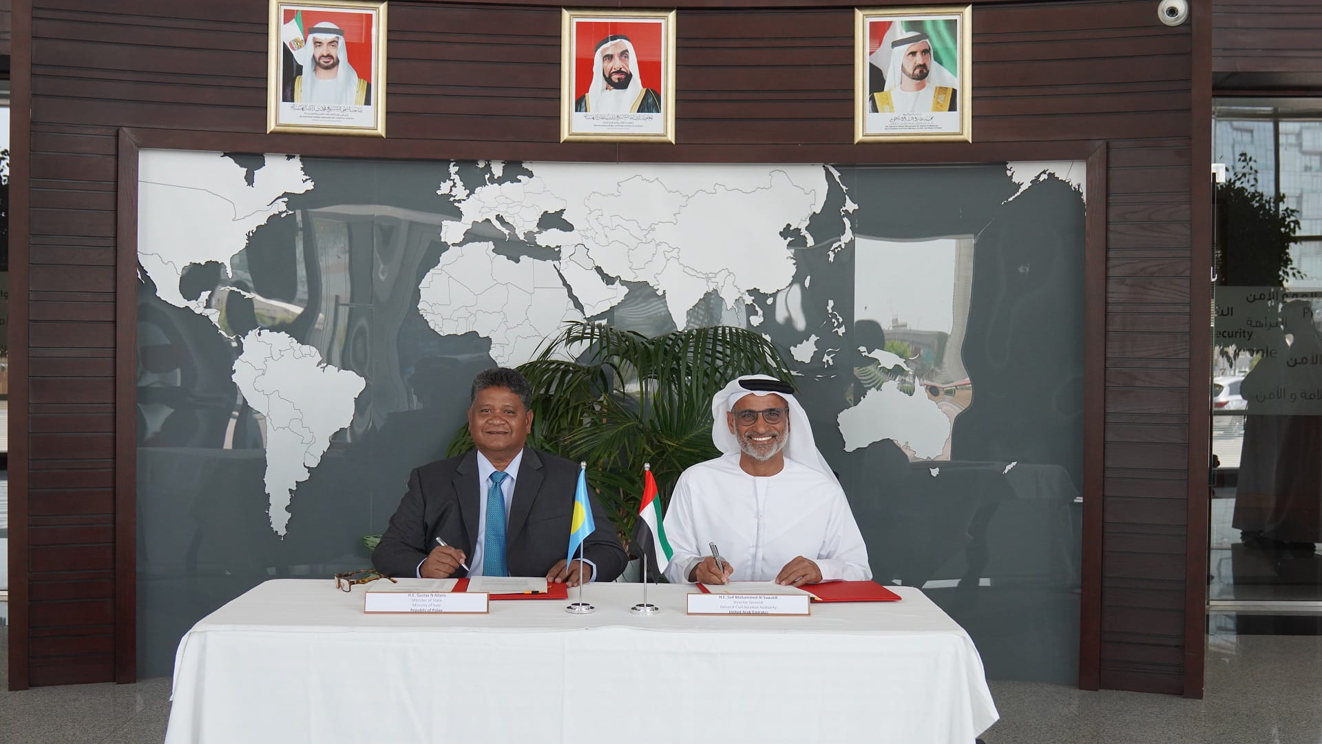 Image for the title: UAE, Palau sign initial air services agreement in principle 