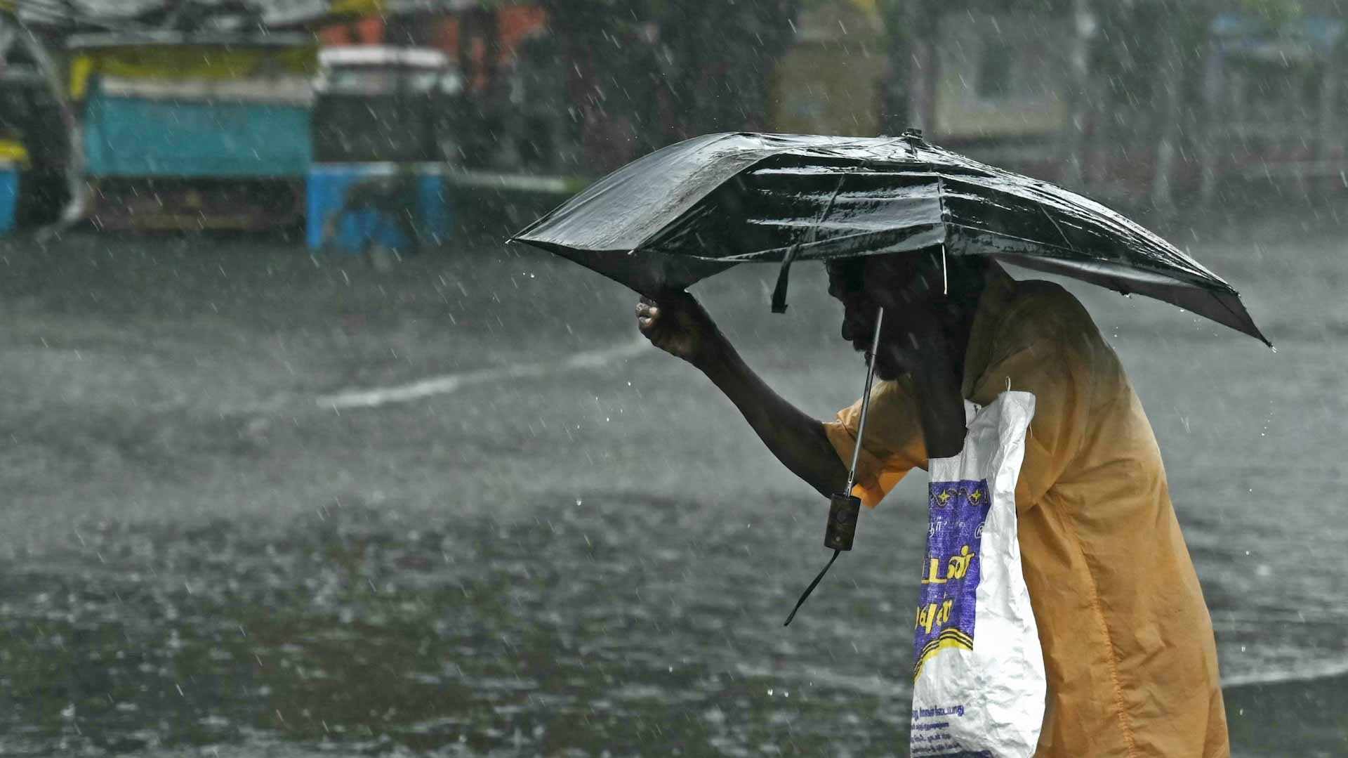 Image for the title: Cyclone Michaung hits India's south after 13 killed in floods 