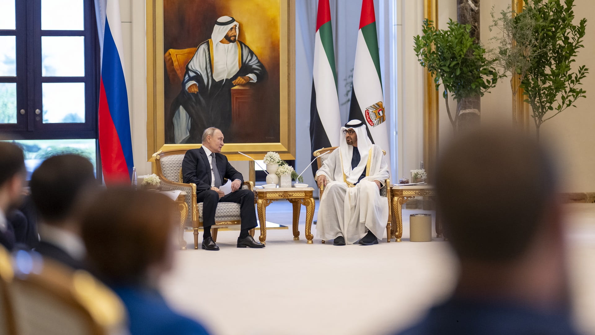 Image for the title: UAE, Russian Presidents discuss bilateral ties, and int’l issues 