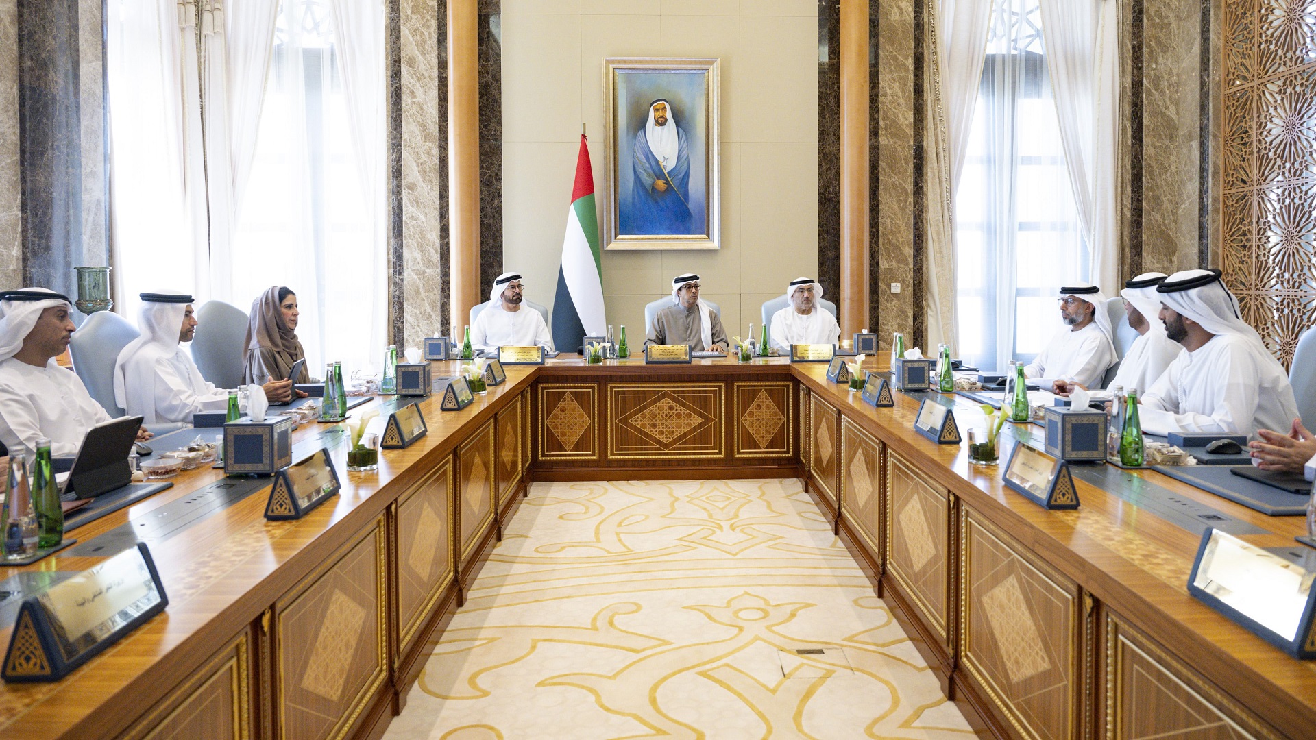 Image for the title: Mansour bin Zayed chairs Ministerial Development Council meeting 