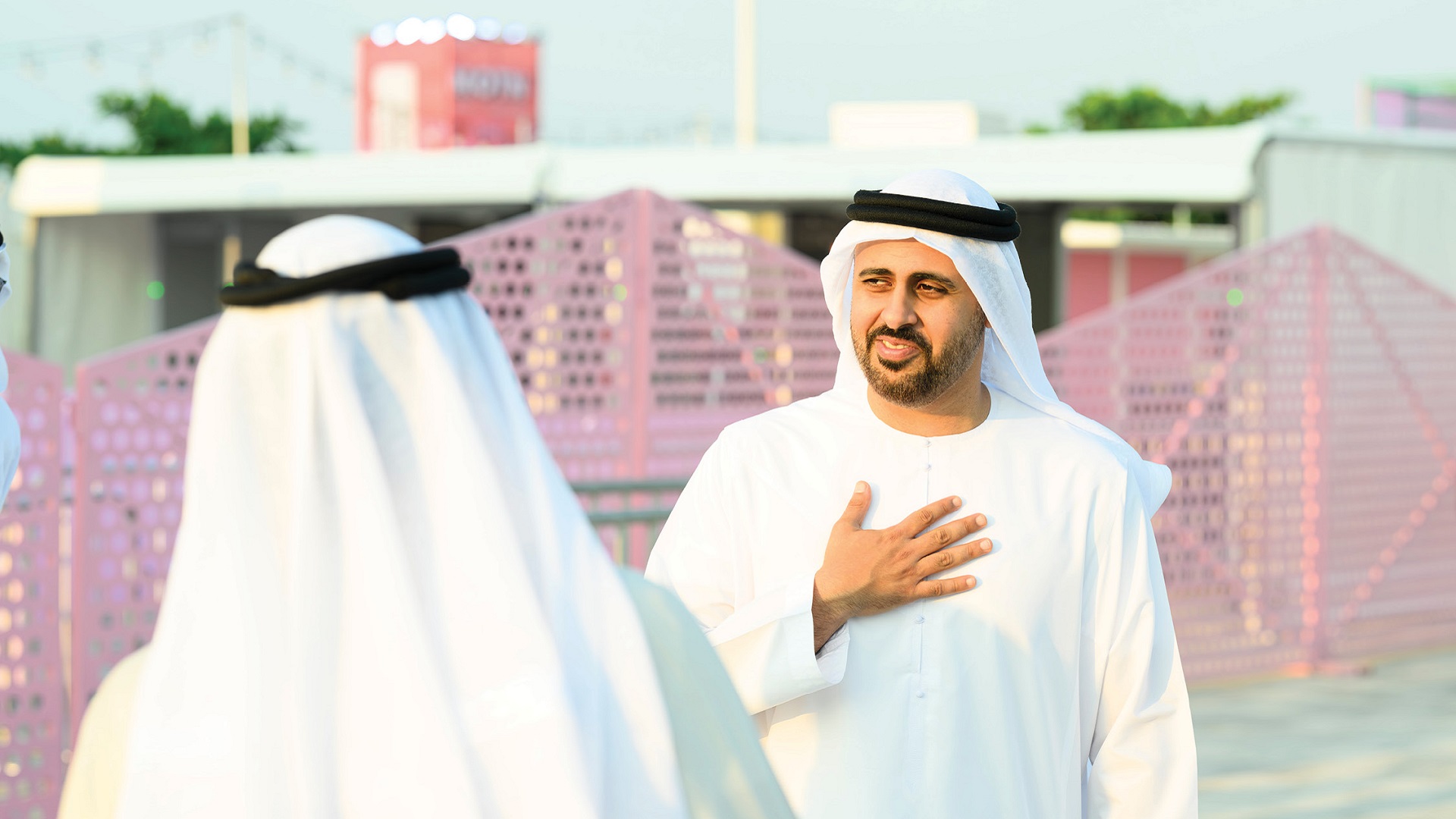 Image for the title: Theyab bin Mohamed attends Mother of the Nation Festival 