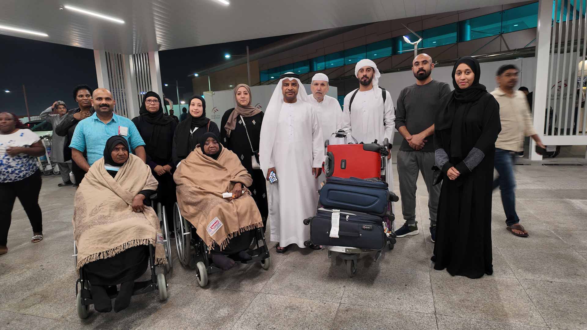 Image for the title: Safe return for SSSD's seniors after performing Umrah 