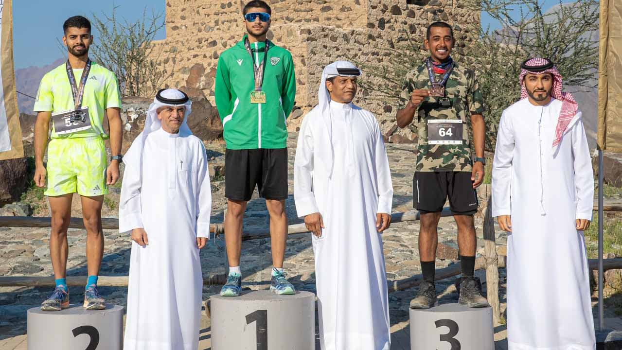 Image for the title: Honouring champions of Khorfakkan Mountain Challenge 