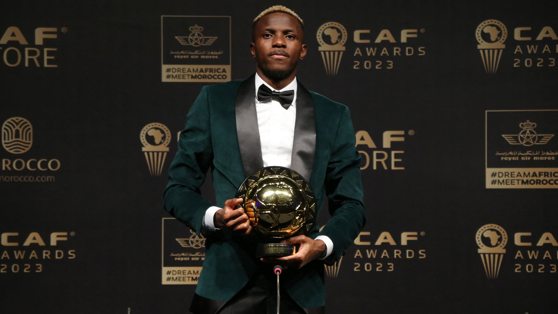 Image for the title: Nigeria's Osimhen named African player of the year 