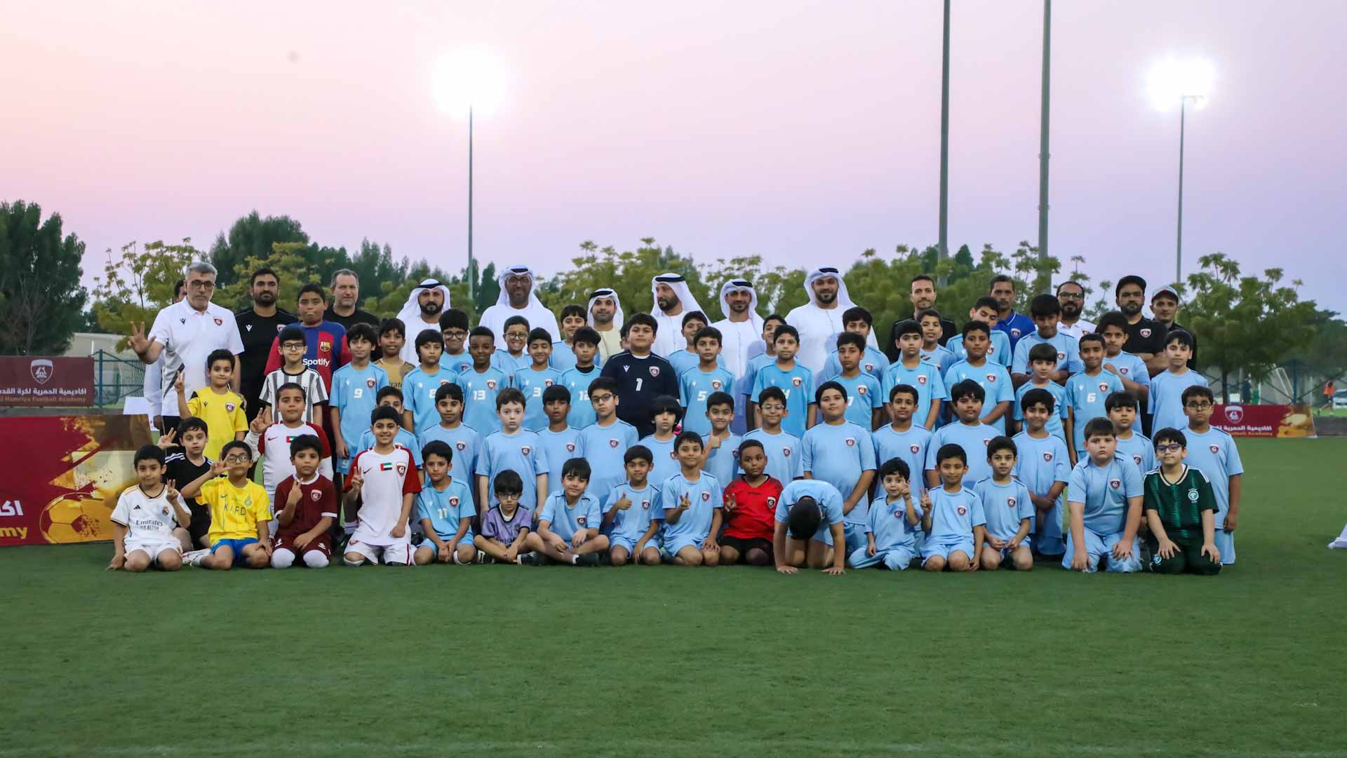 Image for the title: Al Hamriyah Club kicks off 2nd season of its Football Academy 