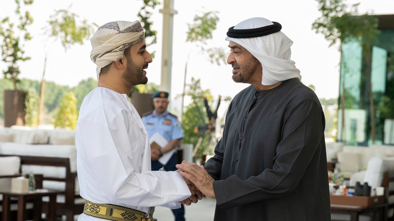 Image for the title: UAE President receives Theyazin bin Haitham Al Said 