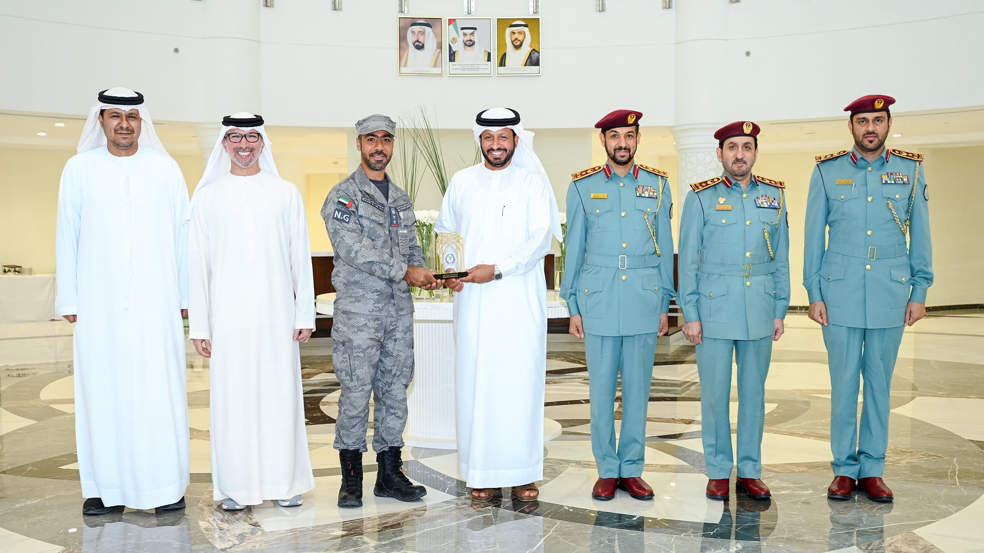 Image for the title: Al Shamsi receives National Ambulance delegation 