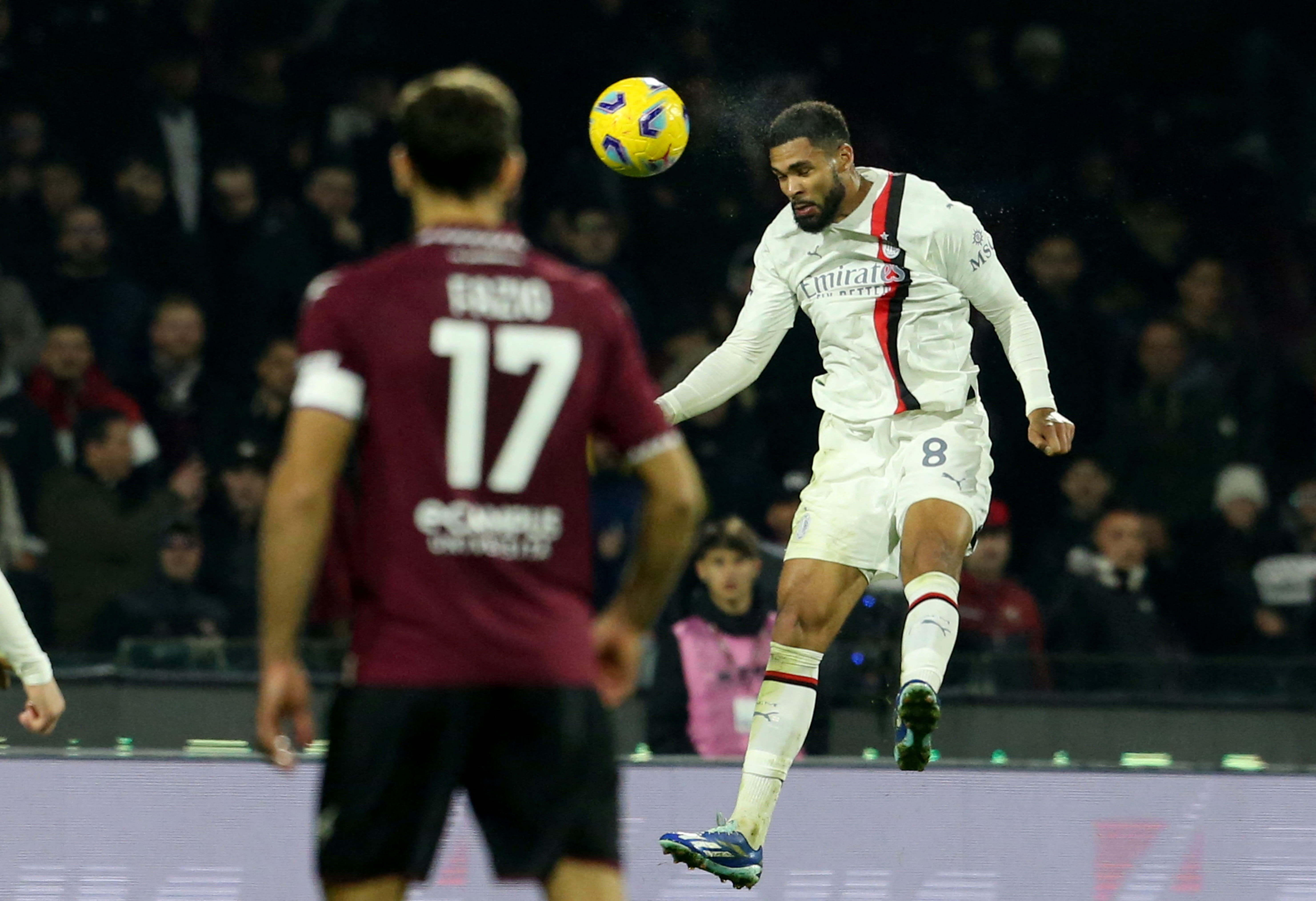 Image for the title: Jovic goal rescues Milan from defeat at bottom club Salernitana 