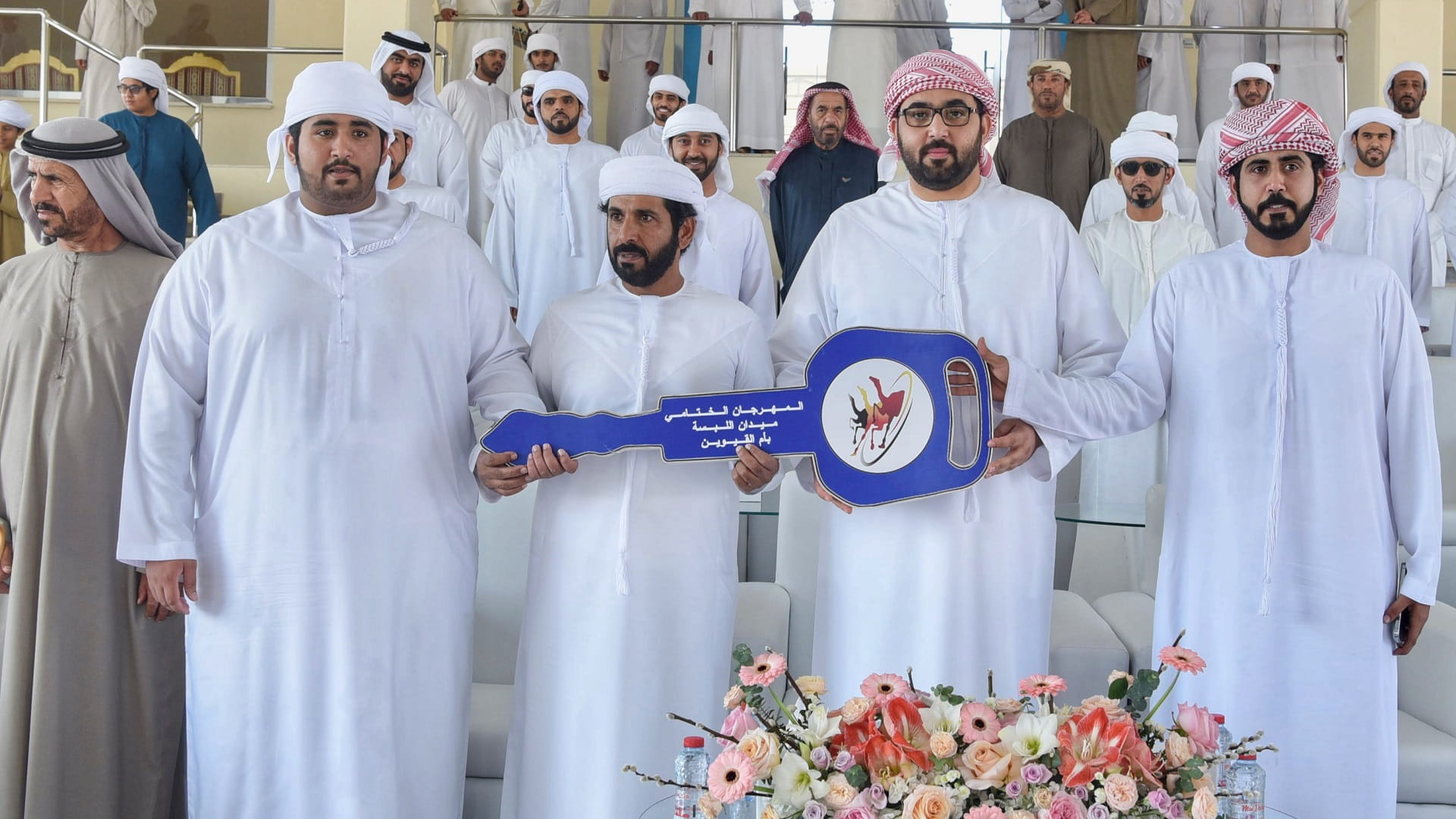 Image for the title: UAQ CP attends launch of 18th Camel Racing Festival 