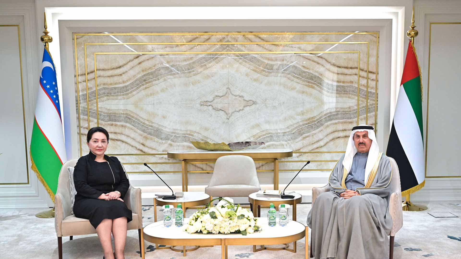 Image for the title: Saqr Ghobash receives Uzbek Senate Chair 