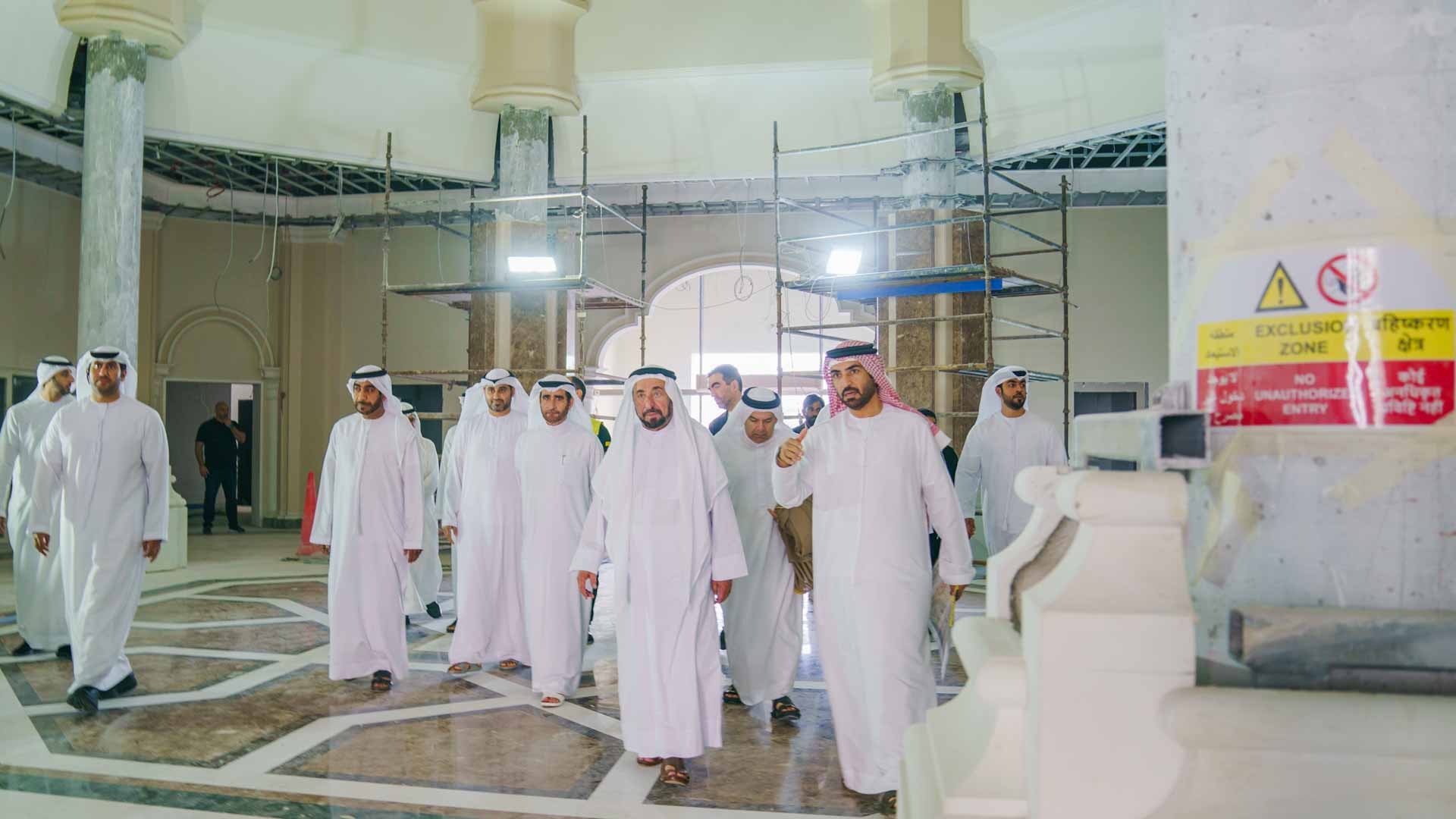 Image for the title: Sharjah Ruler inspects progress of Kalba University’s buildings 