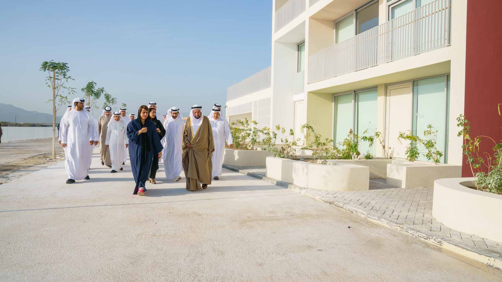 Image for the title: Sharjah Ruler inaugurates Kalba Ice Factory building 