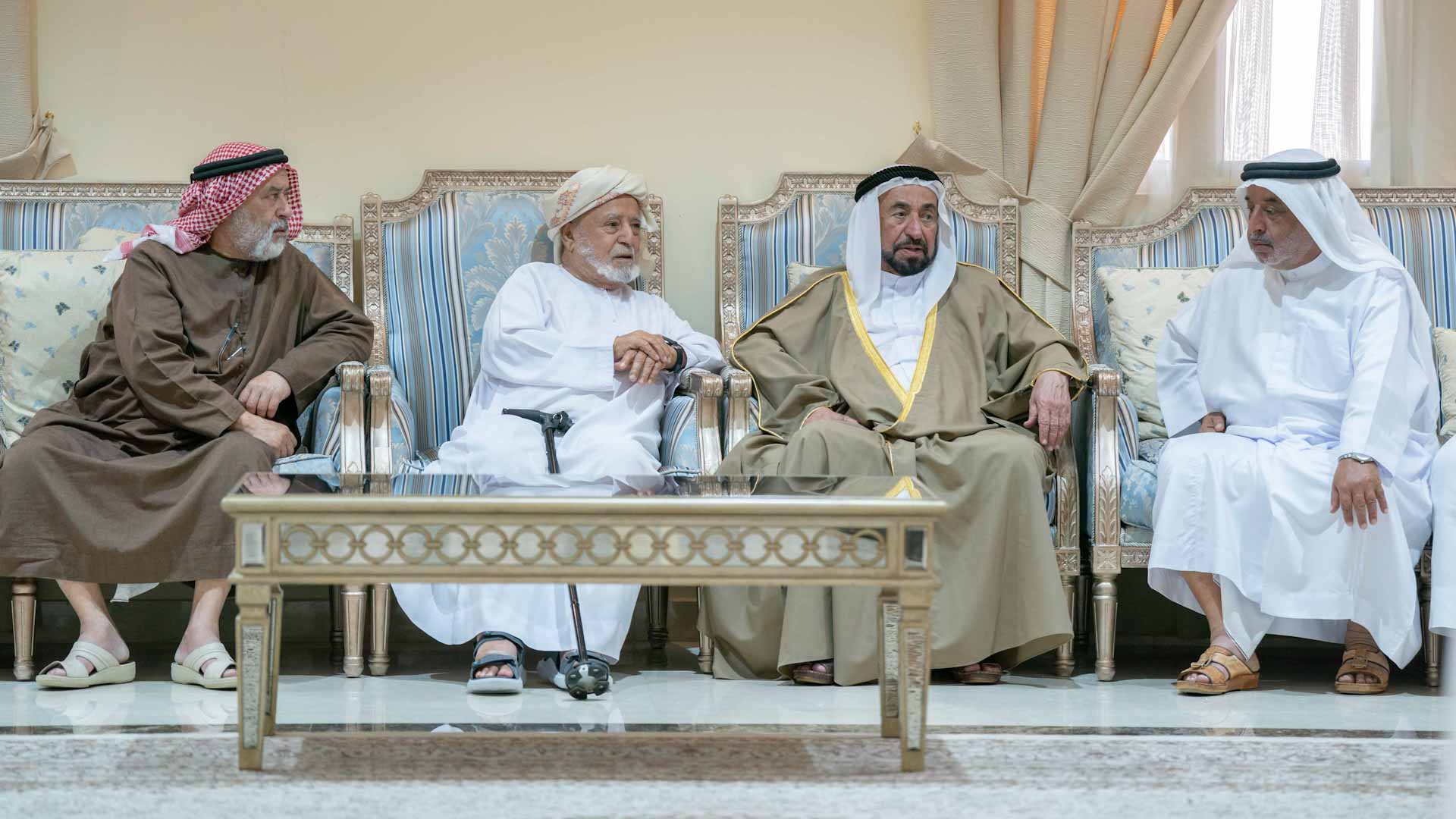 Image for the title: Sharjah Ruler visits Governor of Wadi Al Helo 