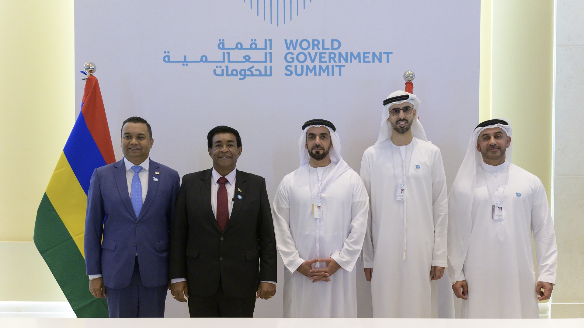 Image for the title: Saif bin Zayed meets President of Mauritius at WGS 2023 