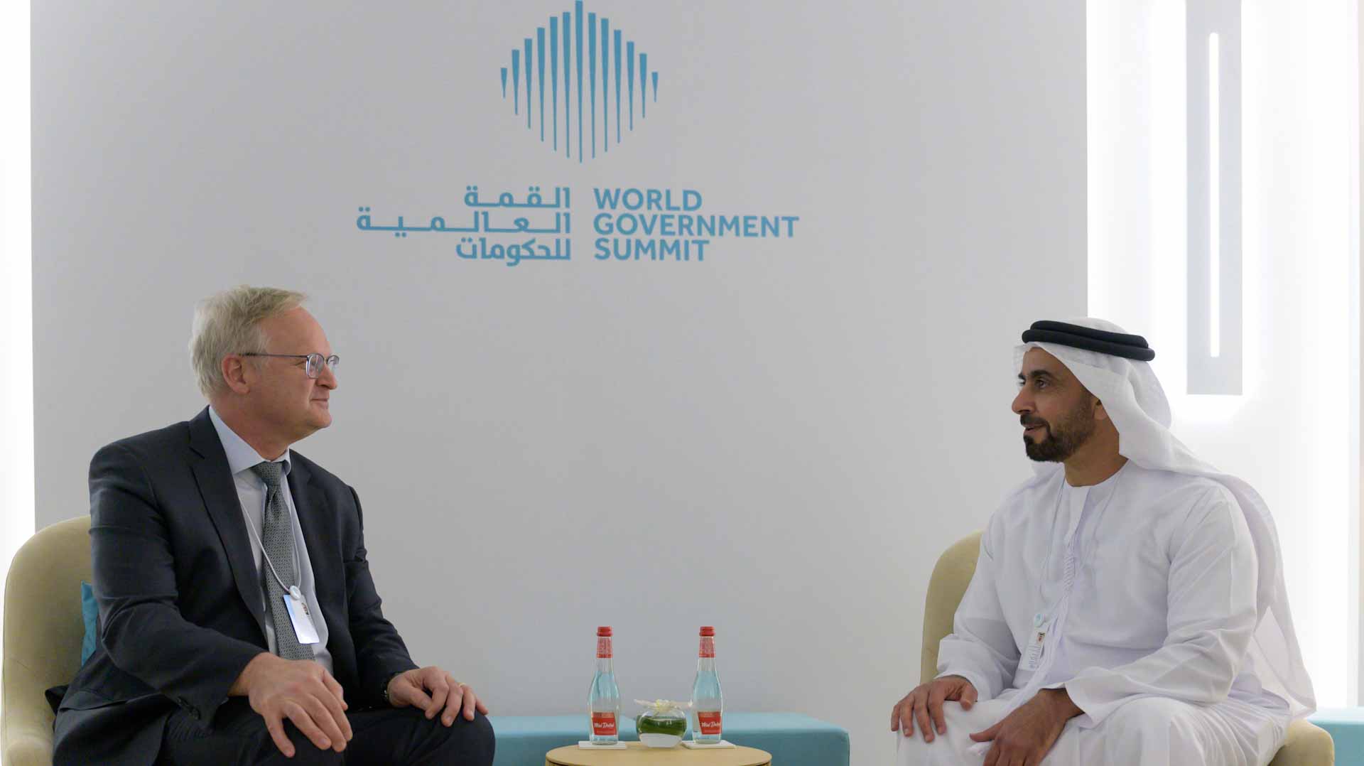 Image for the title: Saif bin Zayed meets with Global General Counsel of TikTok 