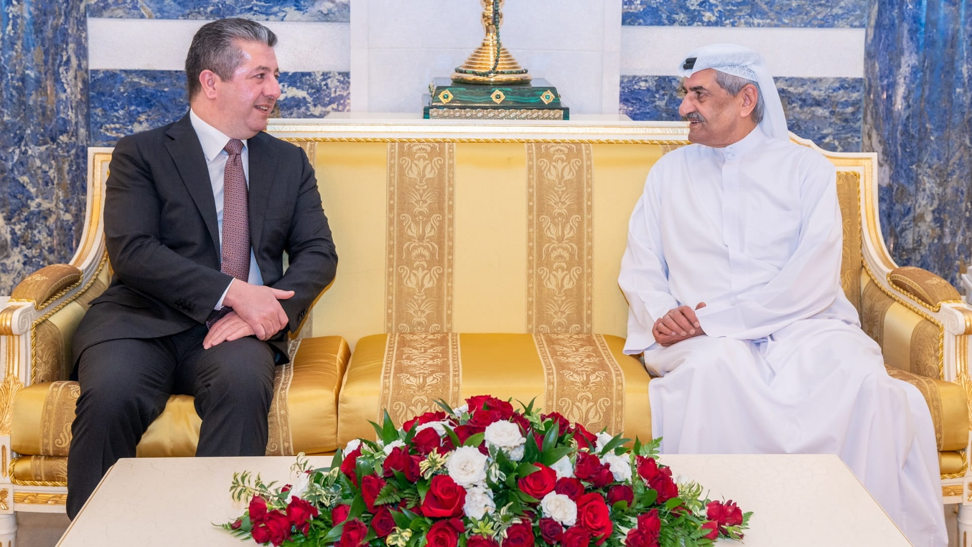 Image for the title: Fujairah Ruler receives PM of Iraqi Kurdistan Regional Government 