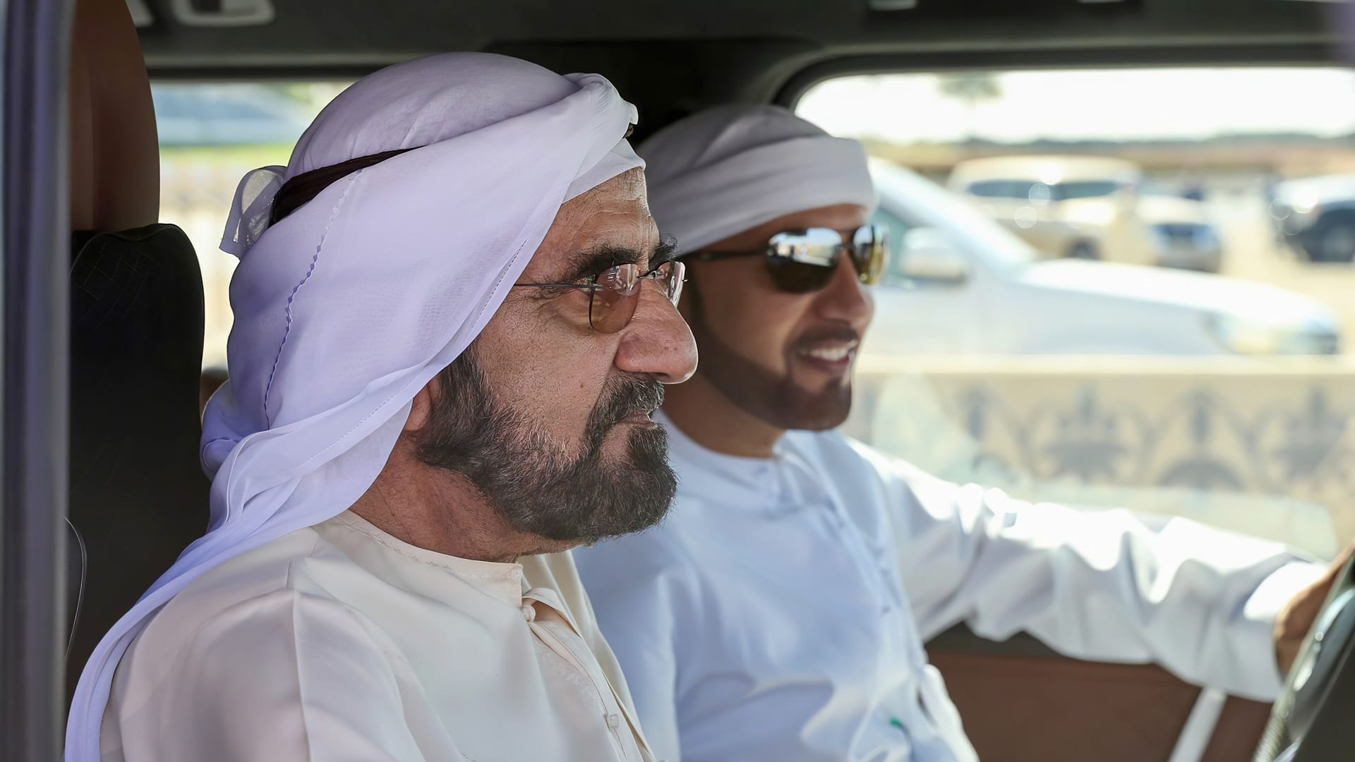 Image for the title: Mohammed bin Rashid attends “Al Marmoom Camel Racing” 