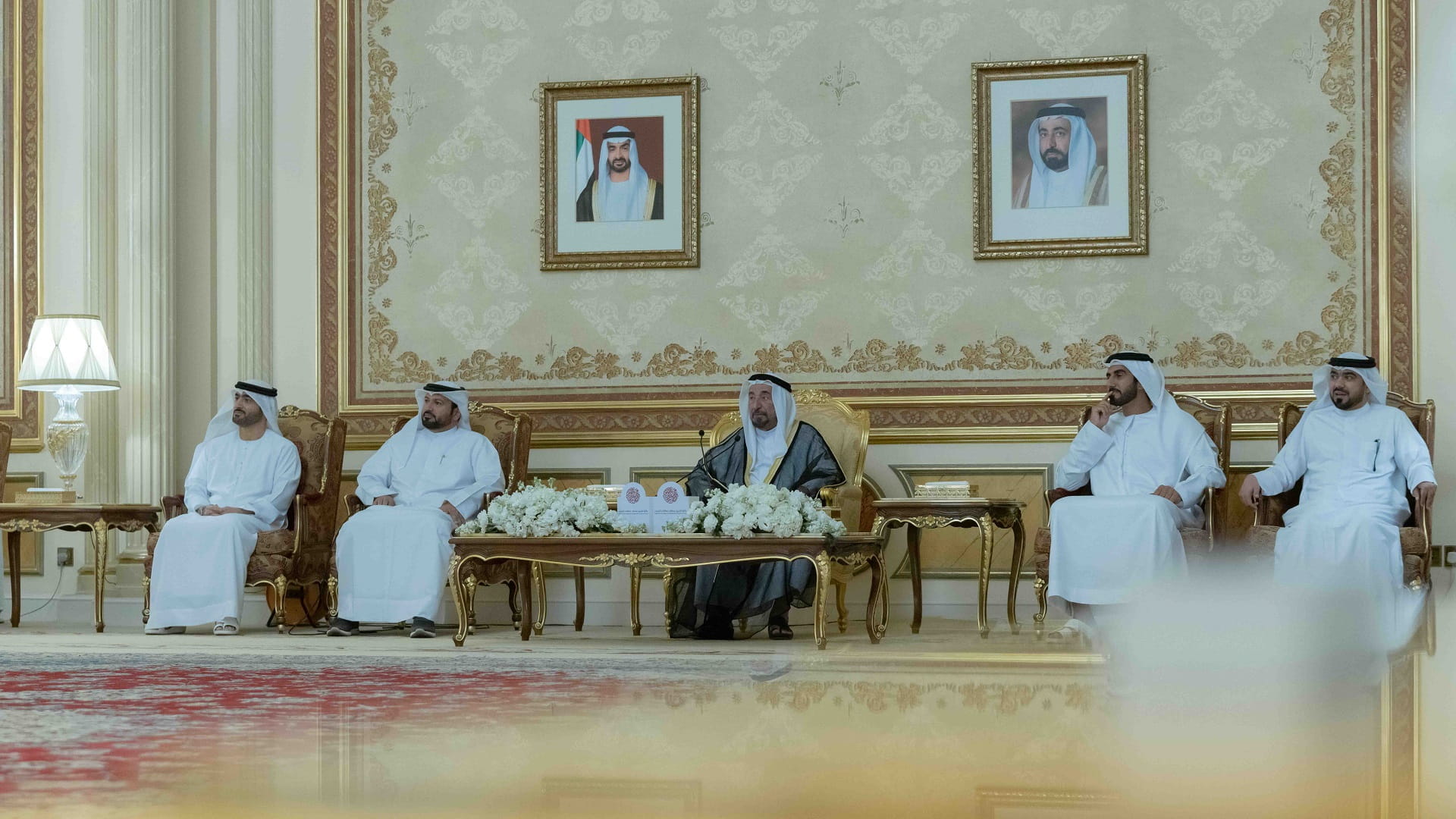 Image for the title: Sharjah Ruler receives winners of third 'Sultan Award for Youth' 