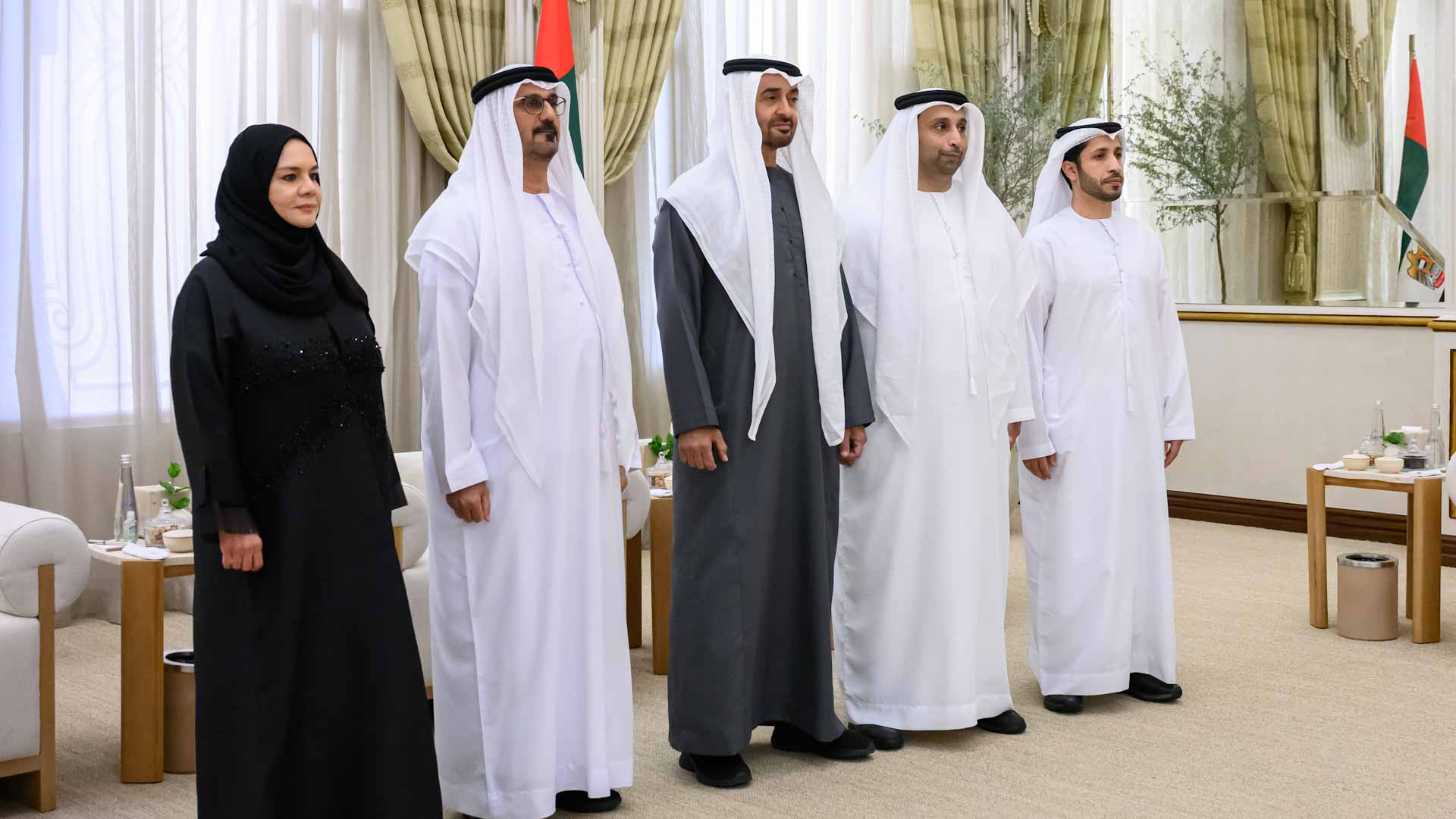 Image for the title: New UAE ambassadors sworn-in before UAE President 