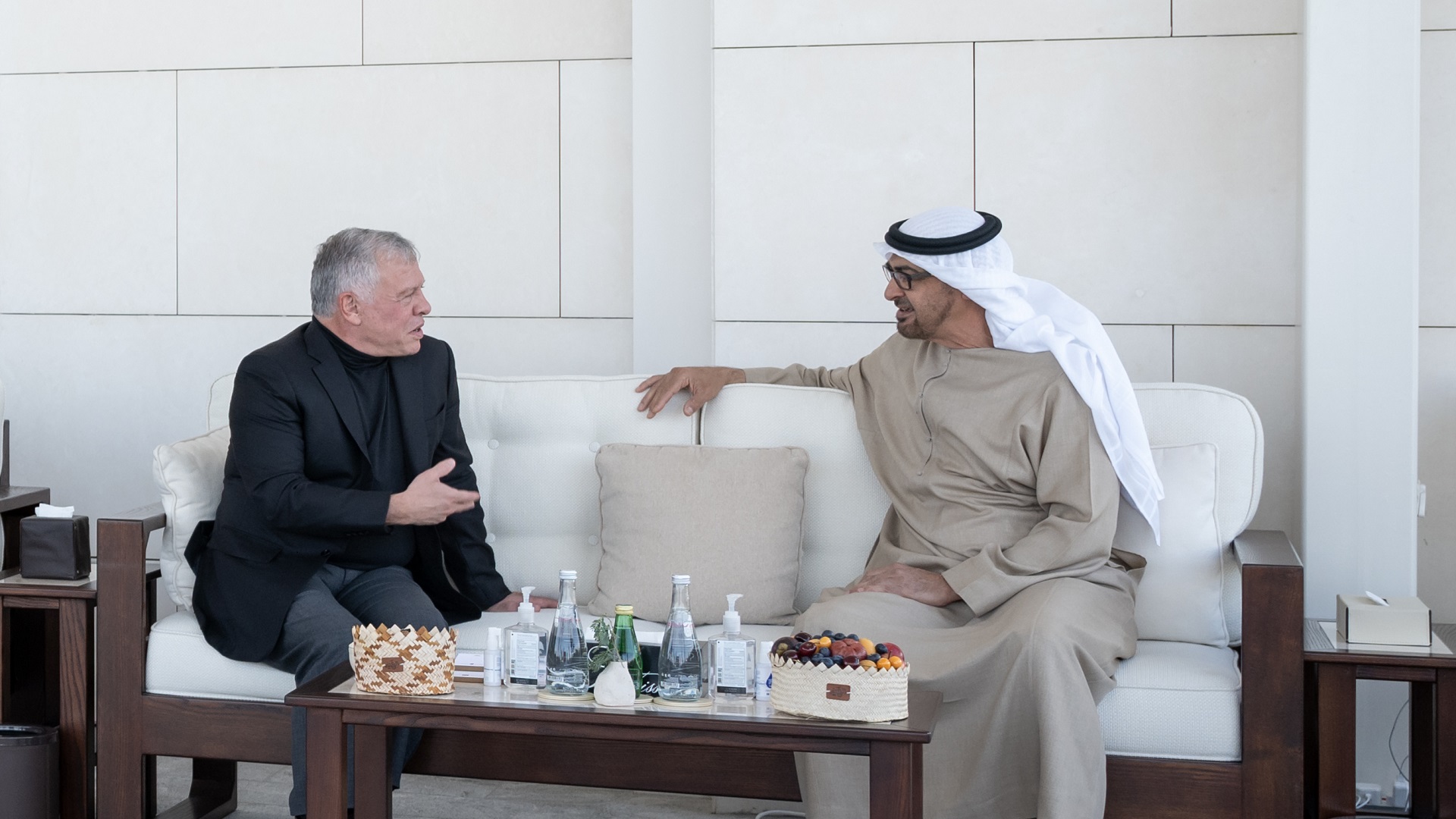 Image for the title: UAE President, King of Jordan discuss fraternal ties 