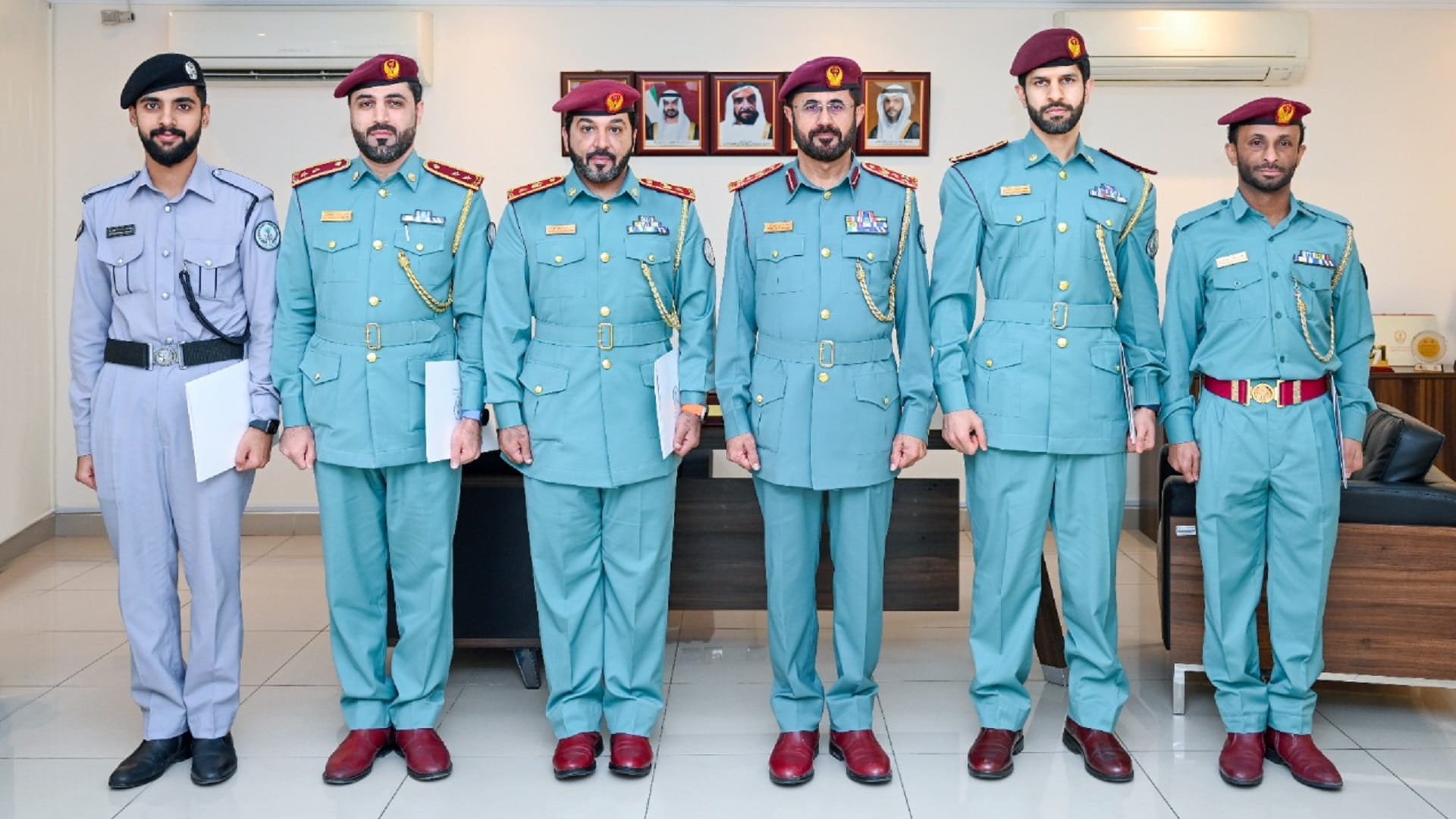 Image for the title: Al Serkal honours employees of 'Al Buhairah Police Station' 