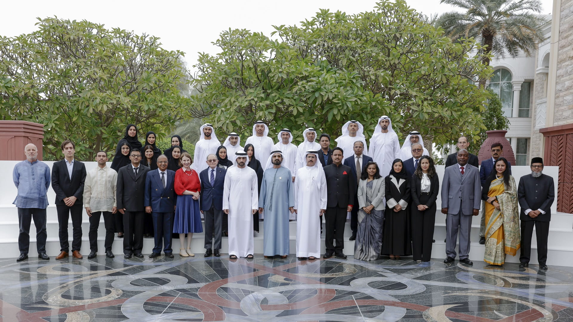 Image for the title: Mohammed bin Rashid receives winners of 3rd 'Global Water Awards' 