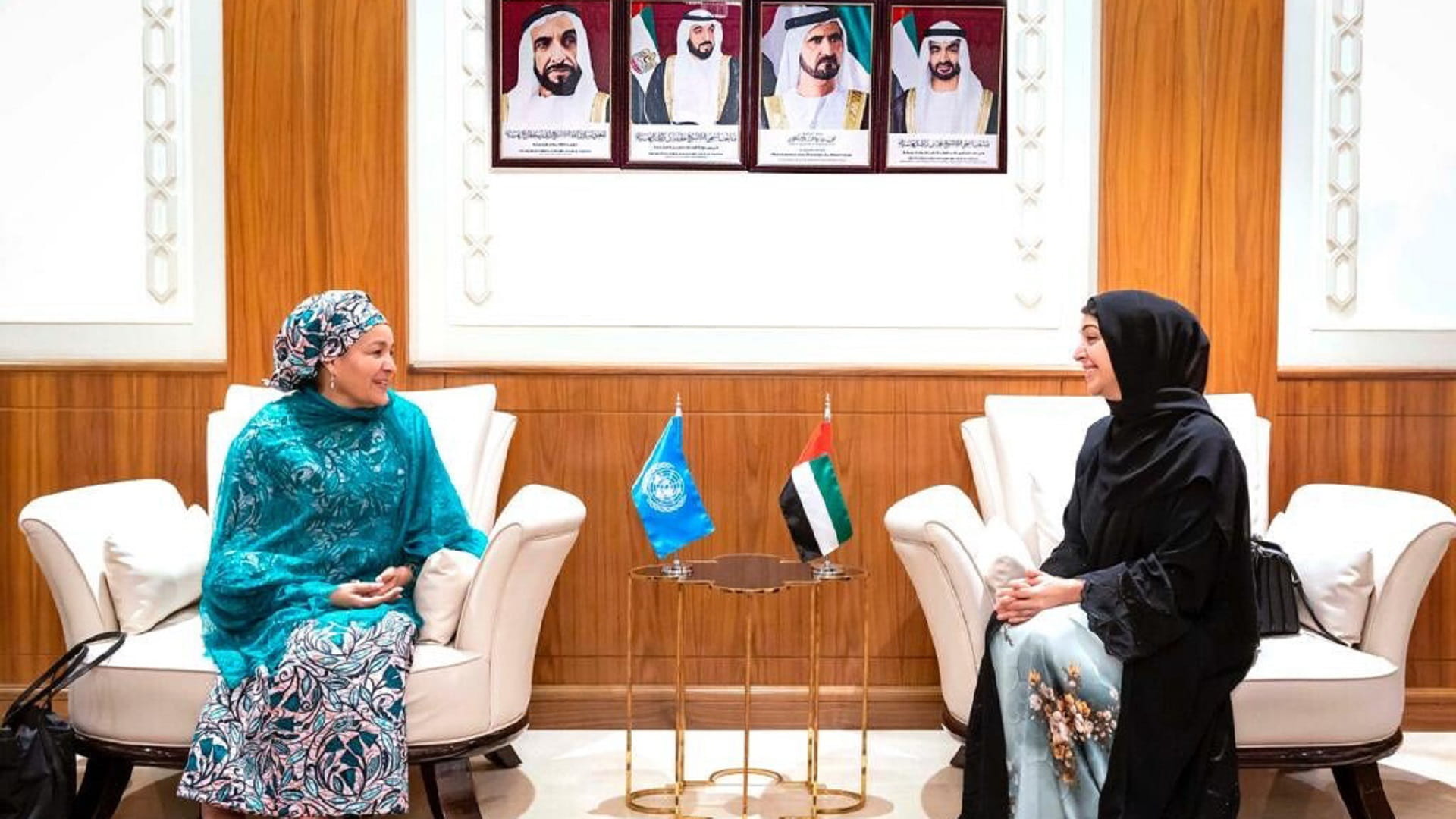 Image for the title: Al Hashimy meets with Amina Mohammed, Deputy SG of UN 
