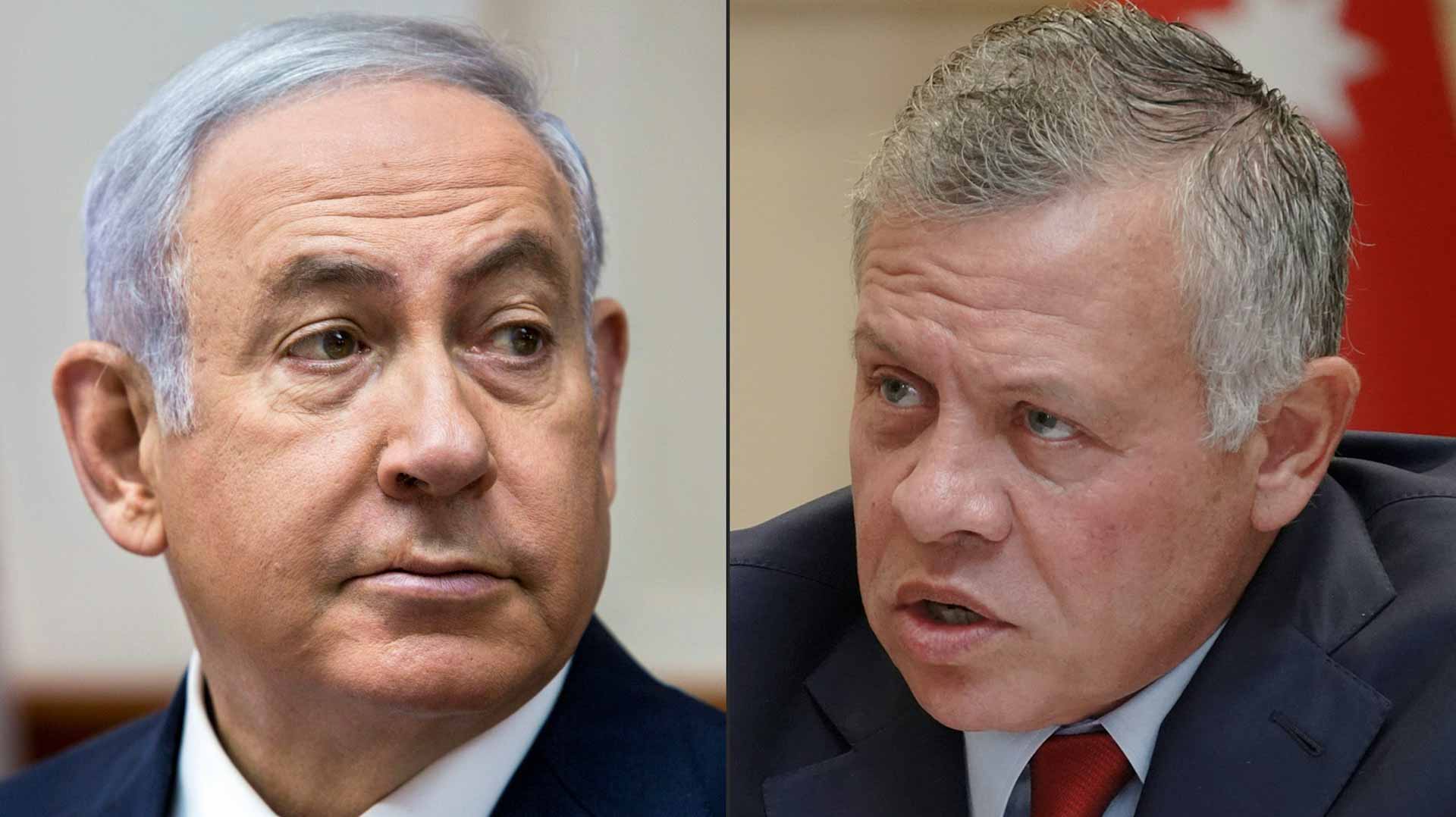 Image for the title: King Abdullah meets Israeli PM Netanyahu 