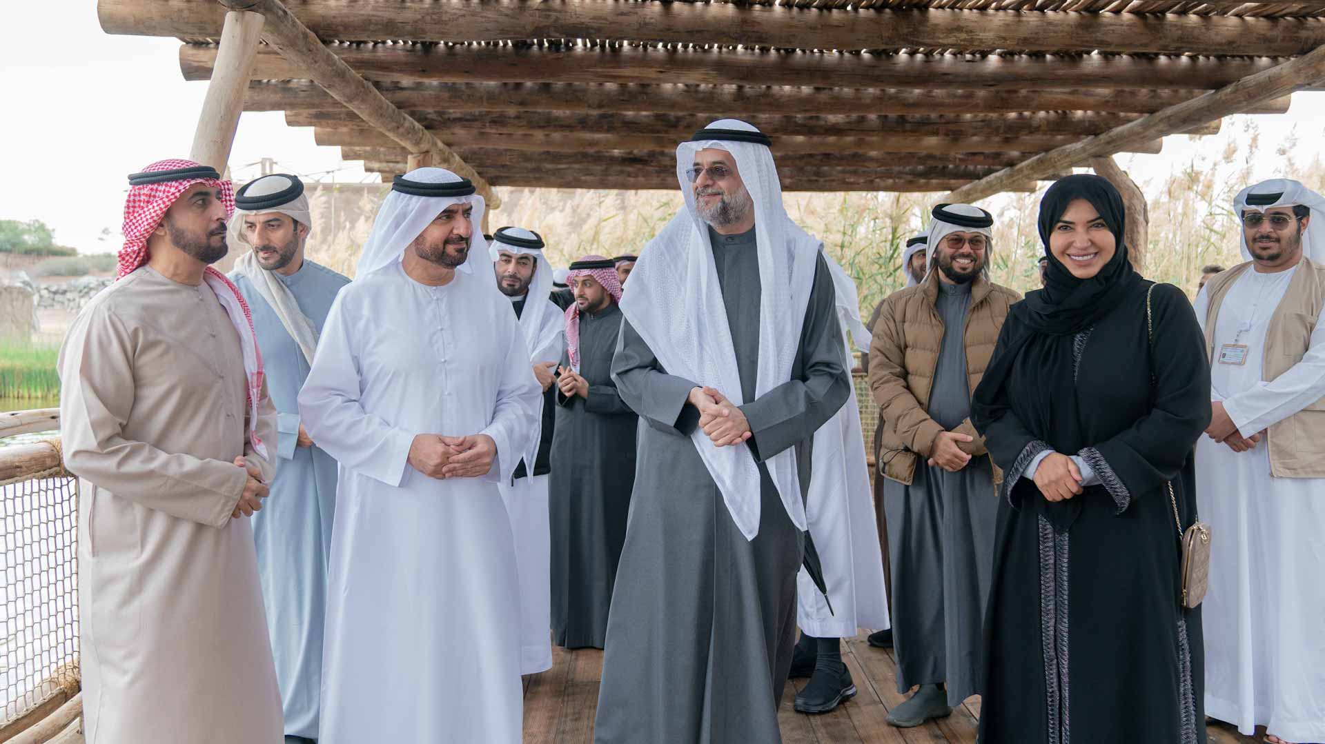 Image for the title: Sharjah Crown Prince visits Sharjah Safari 