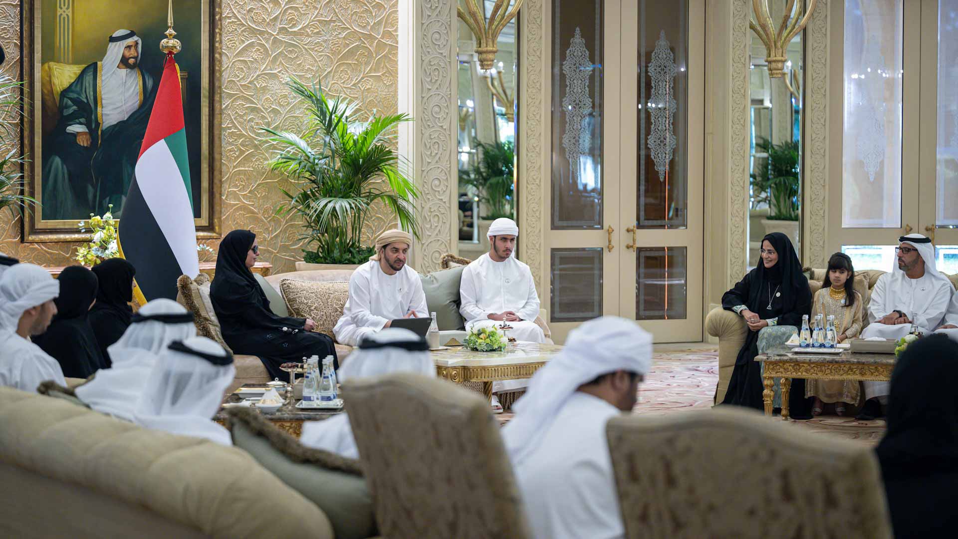 Image for the title: Hamdan bin Zayed receives delegation from ZHO 