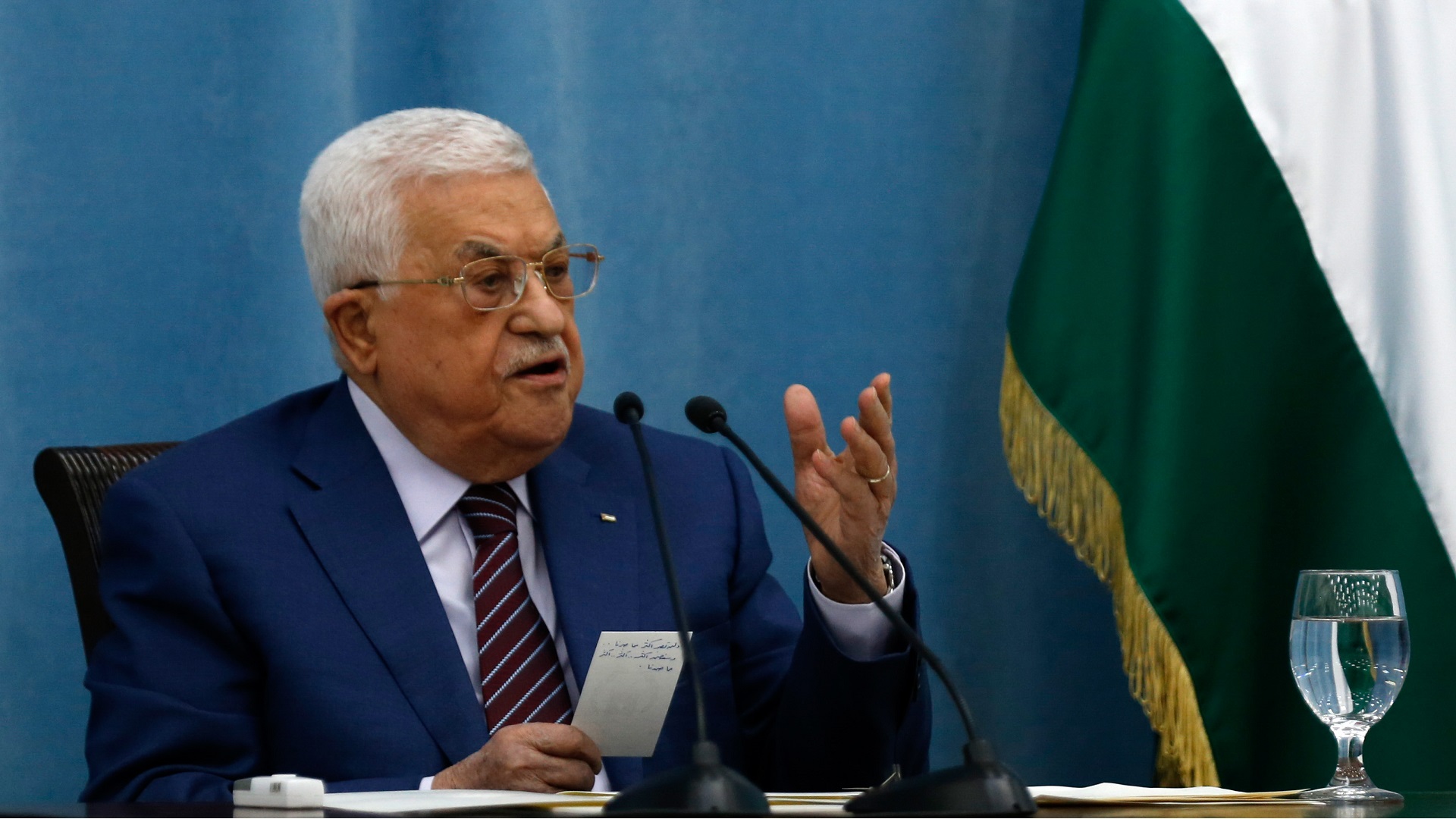 Image for the title: Palestinian leader suspends security coordination with Israel 