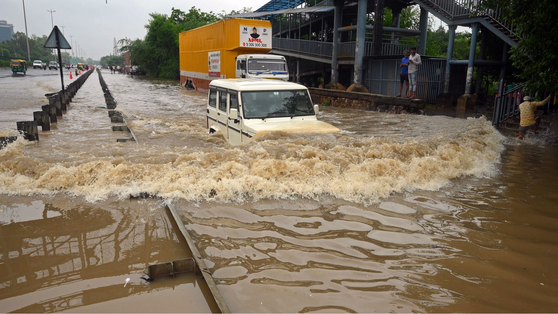 Image for the title: At least 15 dead in India monsoon floods 