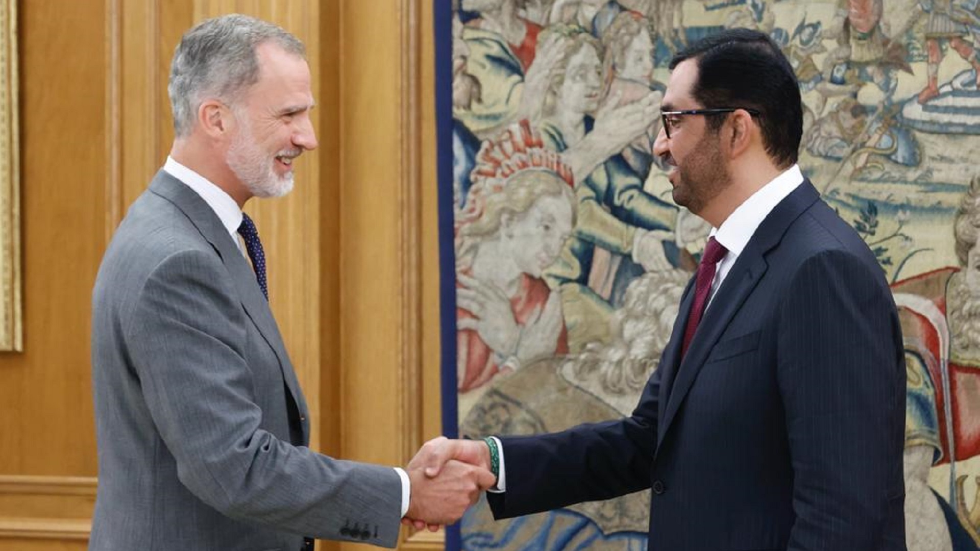 Image for the title: COP28 President-Designate meets with King Felipe VI of Spain 