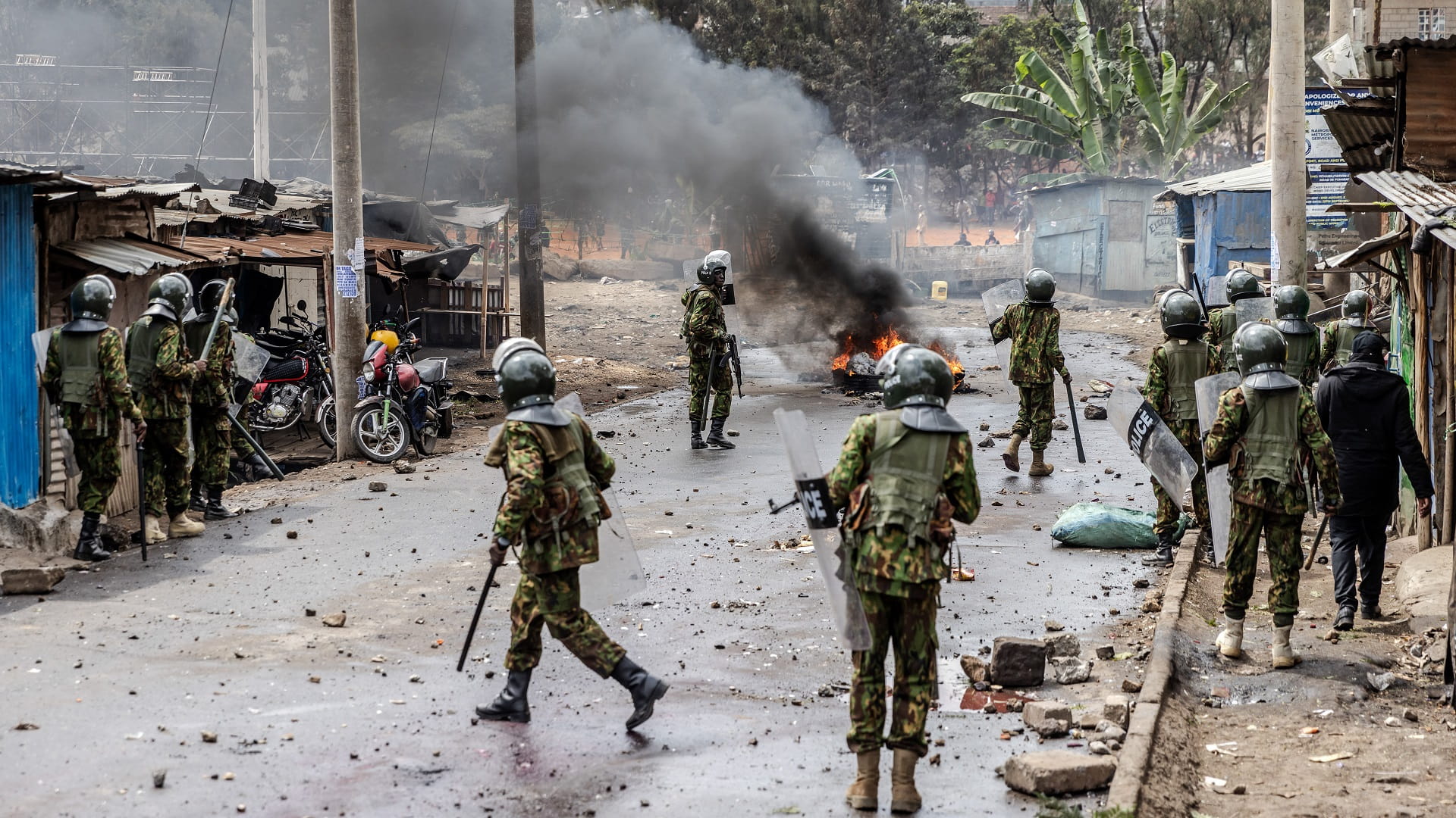 Image for the title: Six killed in Kenya protests: police sources 